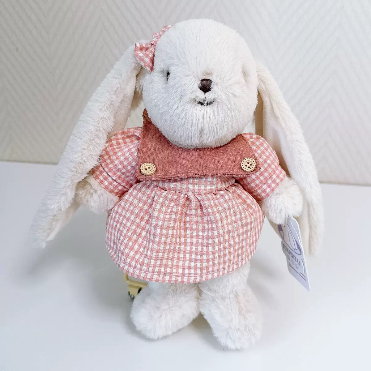 Personalized Plush Bunny Toy with Custom Embroidered Name - Soft Stuffed Animal Girl's Gift & Nursery Decor