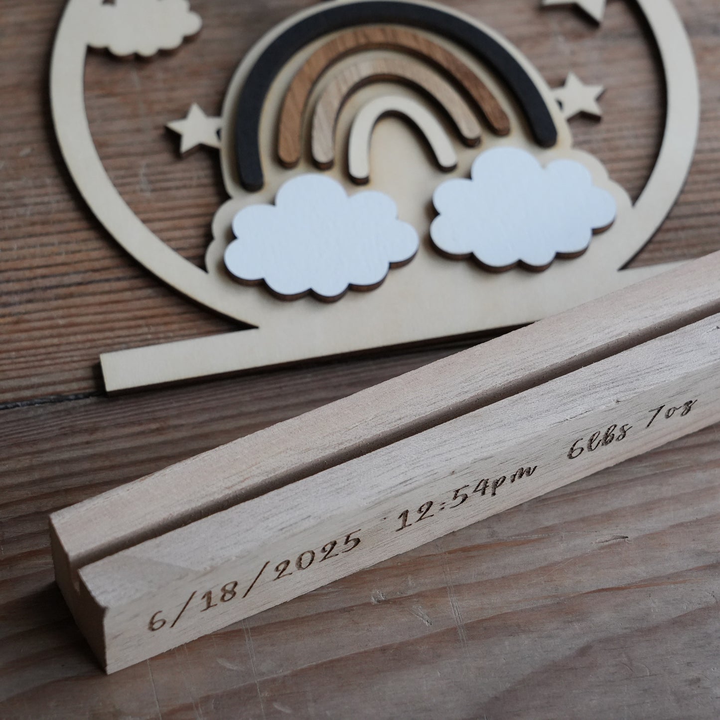 Custom Baby Birth Standing sign,Wooden Sign For Birth,Birth Details,Gift For Birth,Personalized Nursery Decor,New Parent Gift,Baby Birth Ornament