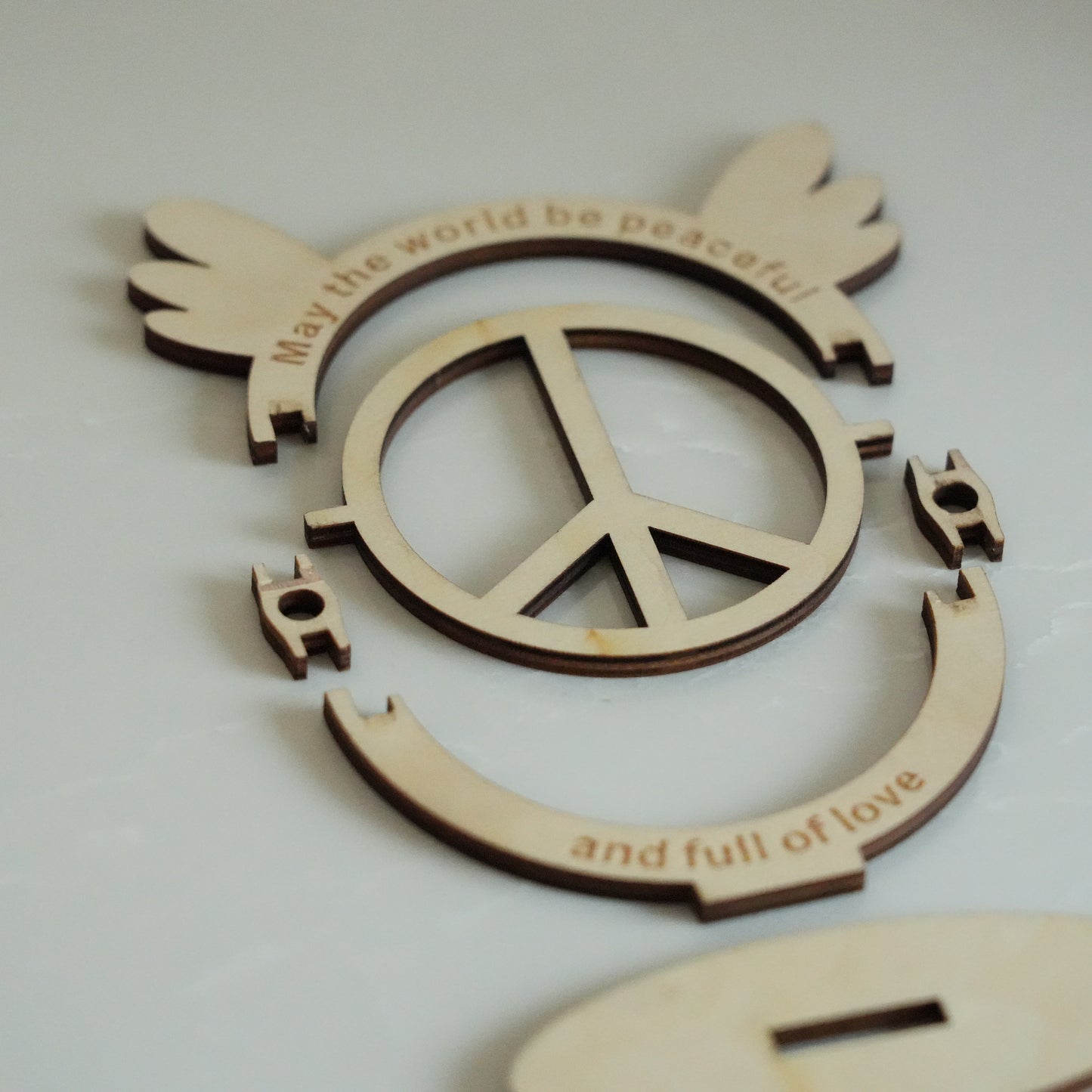 Wooden Peace Standing Sign,Handmade Wooden Decor,Peaceful World,Full Of Love,Peace Symbol, Peace & Love Carving Art