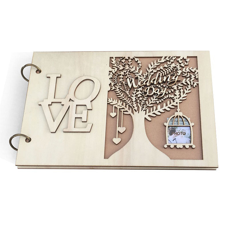 Wedding GuestBook Wooden Wedding Guest Book wedding tree Personalised Guest Book