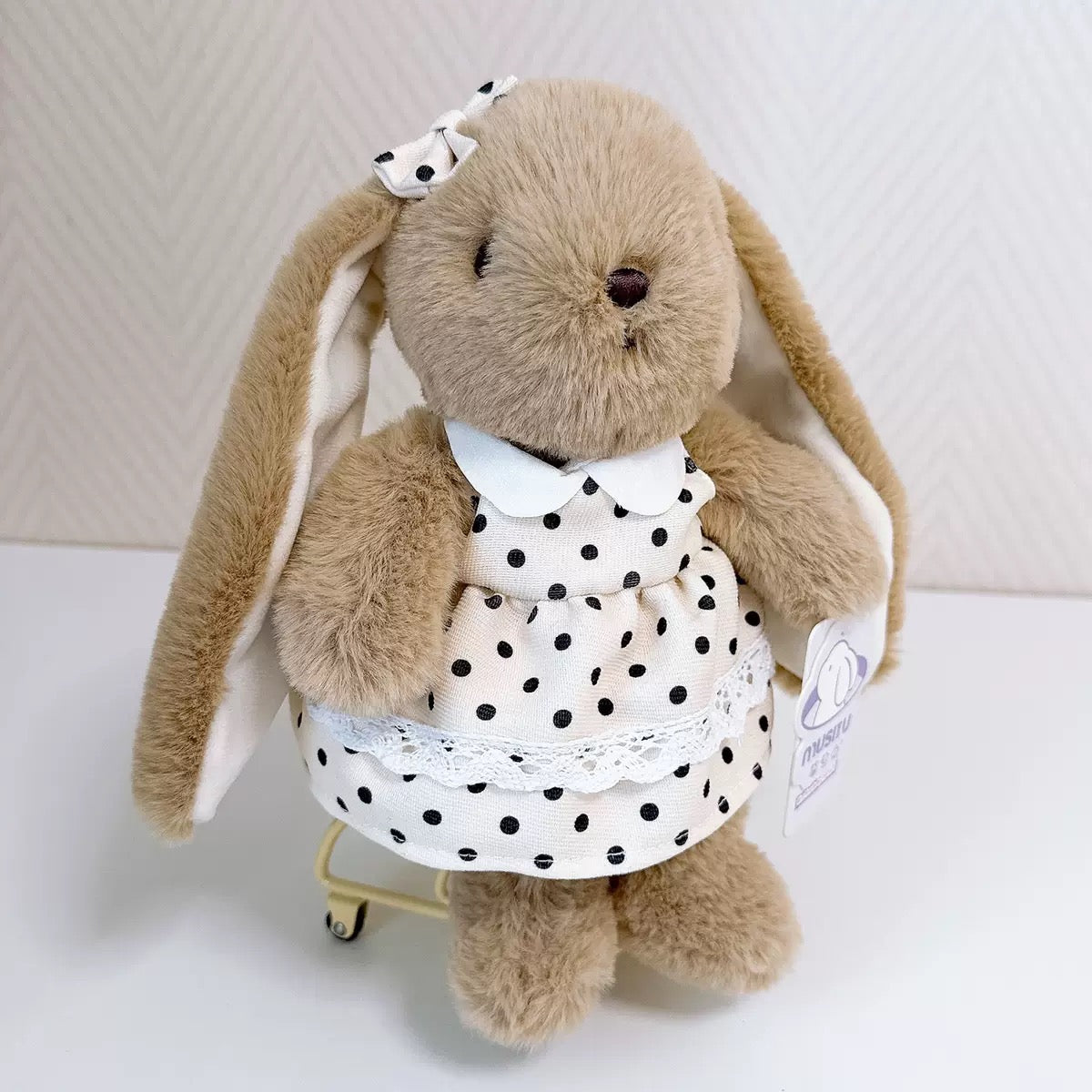 Personalized Plush Bunny Toy with Custom Embroidered Name - Soft Stuffed Animal Girl's Gift & Nursery Decor