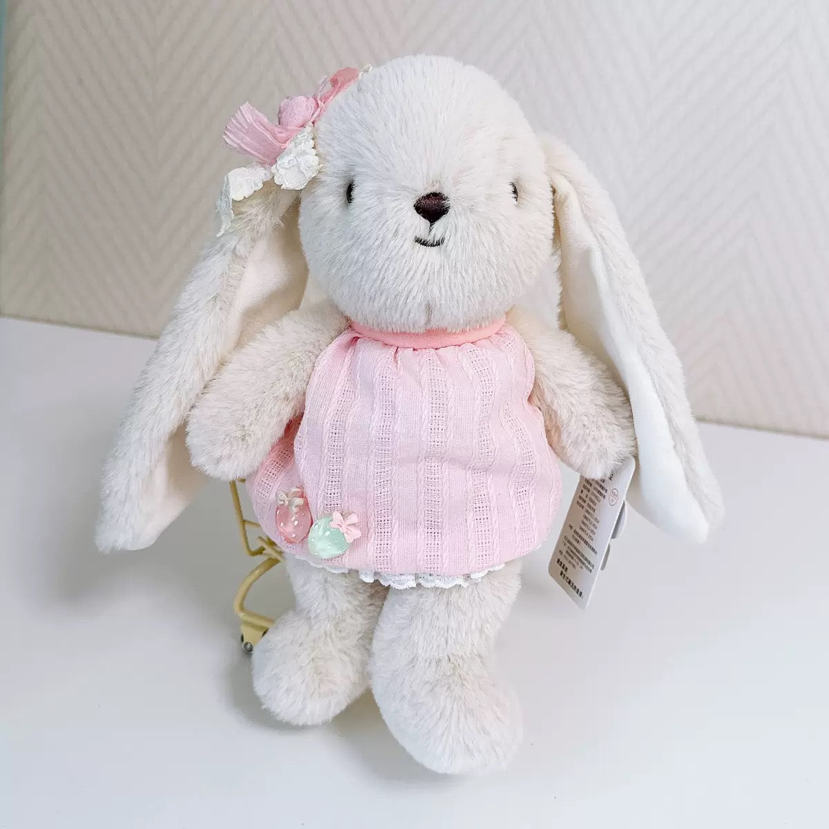 Personalized Plush Bunny Toy with Custom Embroidered Name - Soft Stuffed Animal Girl's Gift & Nursery Decor