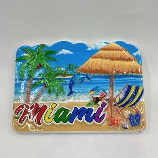 US City Travel Magnets Set, 3D Embossed Resin Fridge Magnets Hawaii Miami Las Vegas DC LA San Francisco, Glossy Travel Souvenir Magnets for Collection Gift Kitchen Office Decor
