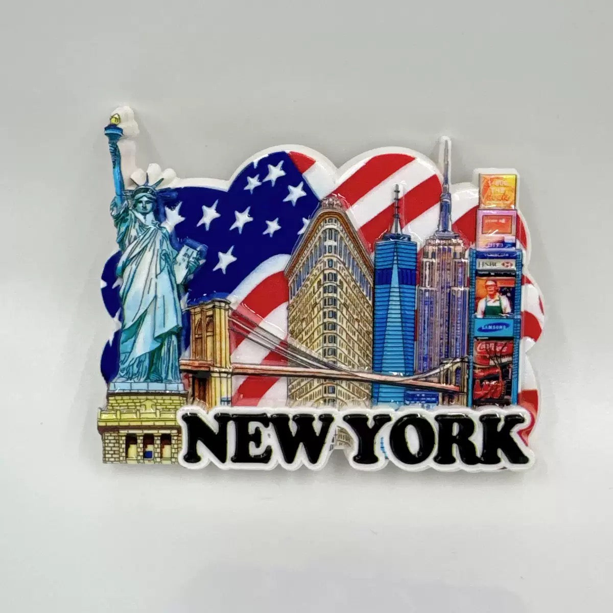 US City Travel Magnets Set, 3D Embossed Resin Fridge Magnets Hawaii Miami Las Vegas DC LA San Francisco, Glossy Travel Souvenir Magnets for Collection Gift Kitchen Office Decor