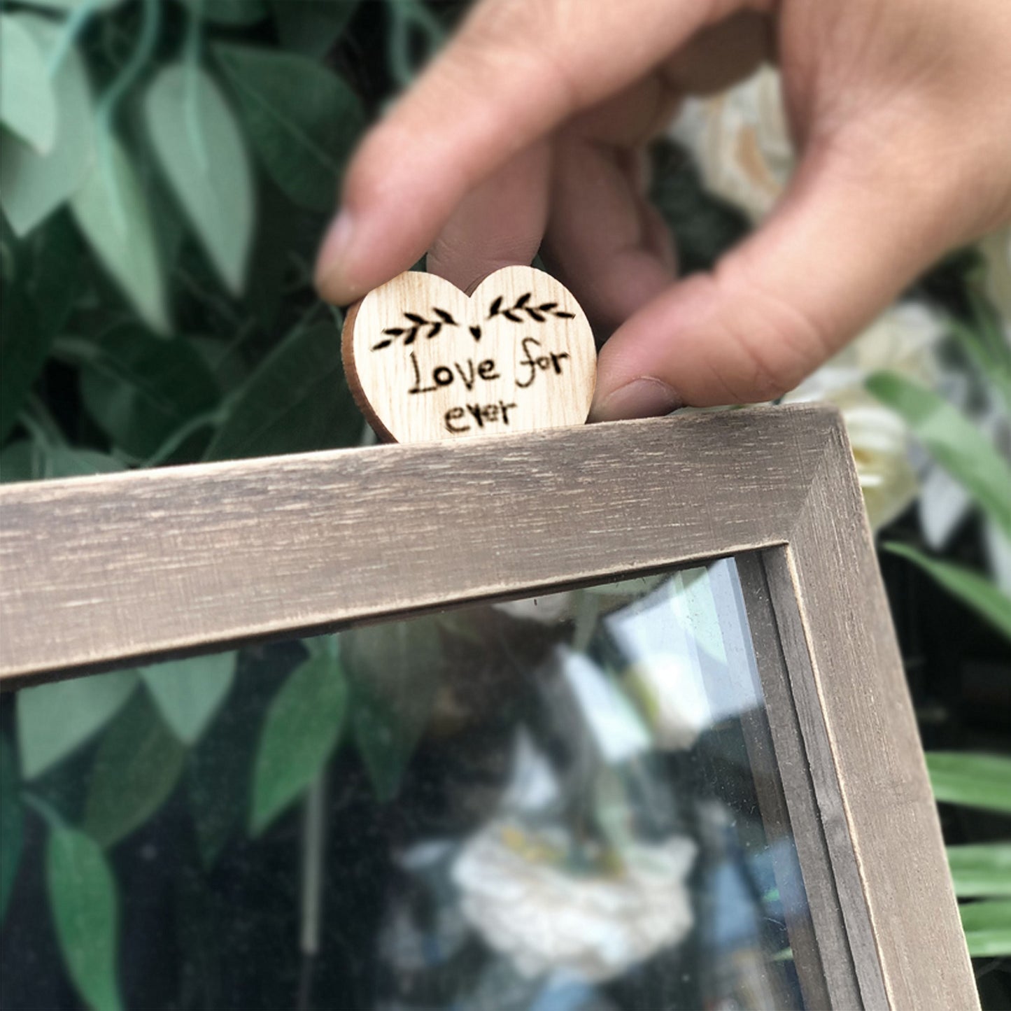 Custom Acrylic Wedding Guest Book,Guest Book With Garland,Custom Wedding Decor,Drop Box Keepsake, Sign-in Book For Wedding