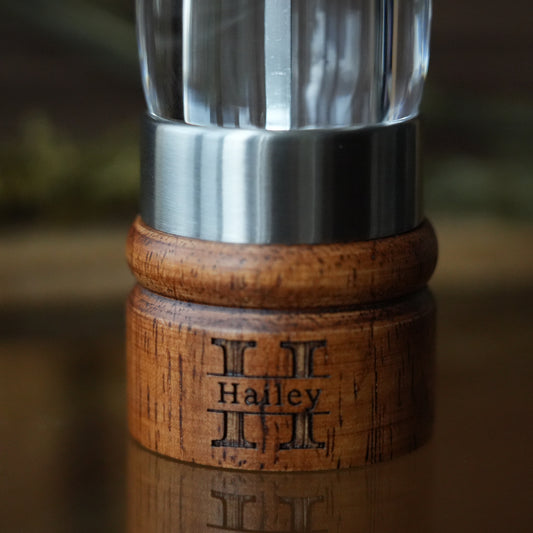 Personalized Wooden Salt＆Pepper Grinder Bottle, Modern Kitchen Decor,Kitchen Seasoning Accessory, Gift For Mom