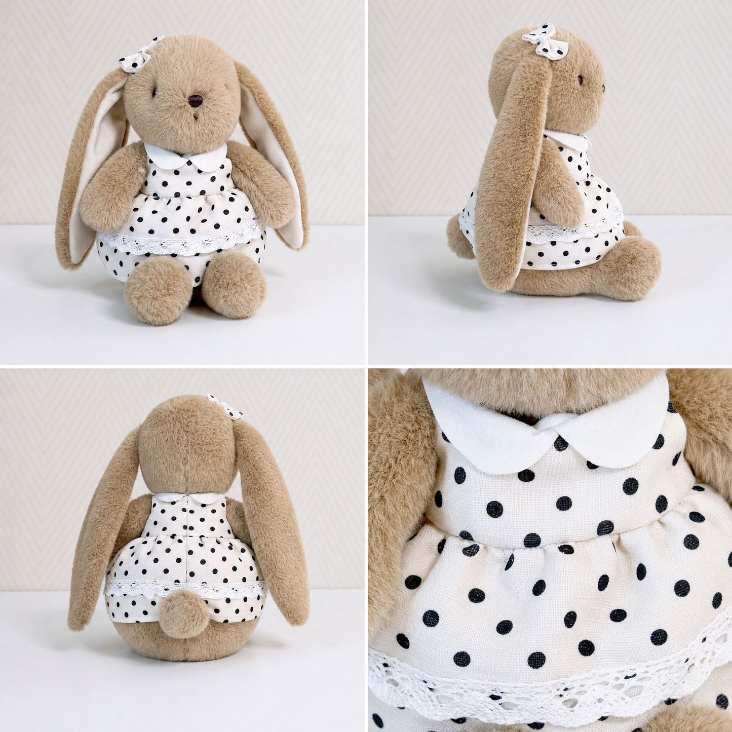 Personalized Plush Bunny Toy with Custom Embroidered Name - Soft Stuffed Animal Girl's Gift & Nursery Decor