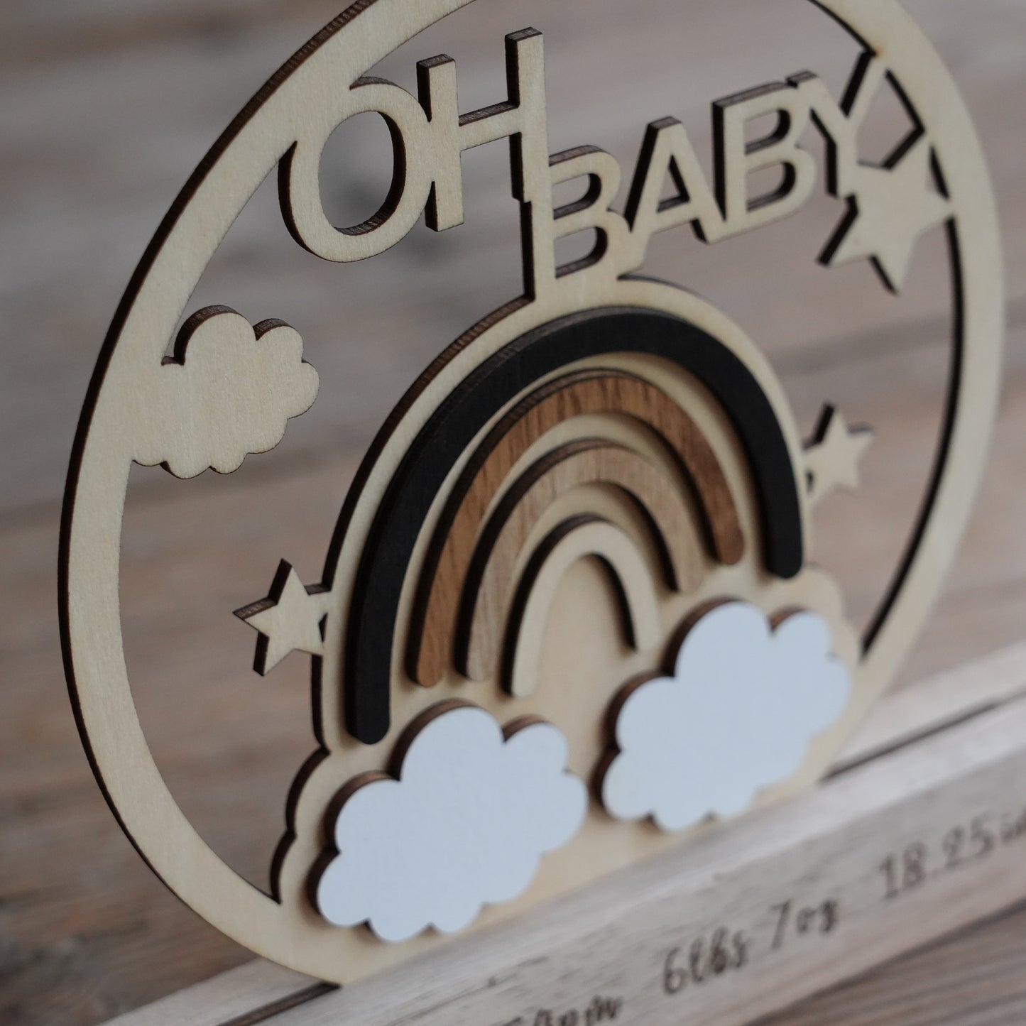 Custom Baby Birth Standing sign,Wooden Sign For Birth,Birth Details,Gift For Birth,Personalized Nursery Decor,New Parent Gift,Baby Birth Ornament