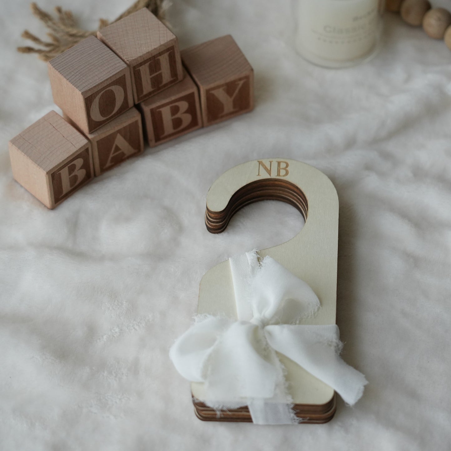 Wooden Baby Nursery Closet Dividers,Baby Shower Gift Ideas,Clothes Size Markers for Babies,Wood Wardrobe Divider