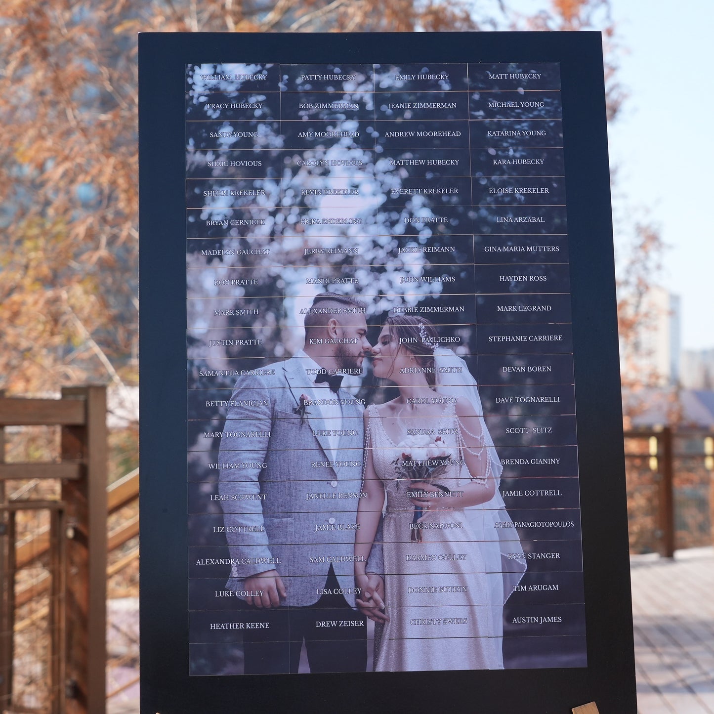 Personalized Wedding Seating Chart  Photo Frame, Custom modern wedding couple photos |,Welcome  Sign, Wedding Display Board, Engagement Photo  Keepsake