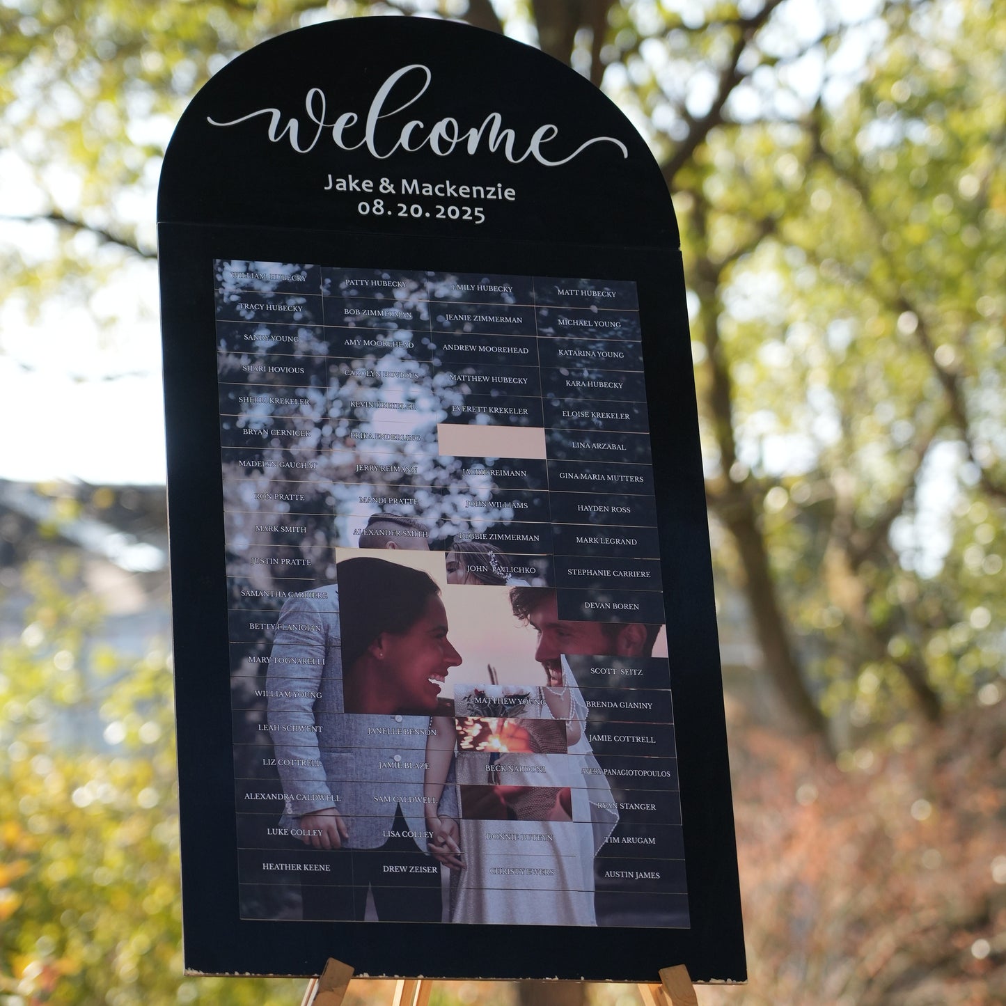 Personalized Wedding Seating Chart  Photo Frame, Custom modern wedding couple photos |,Welcome  Sign, Wedding Display Board, Engagement Photo  Keepsake