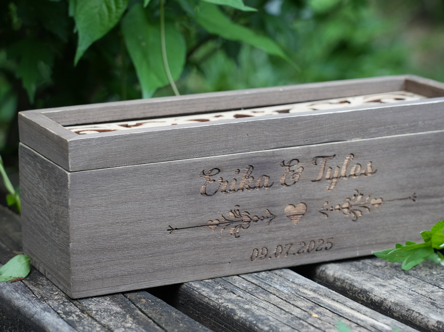 Personalized Wooden Wedding Guest Book With Pen And Box,Wedding Reception Book,Wedding  Keepsake,Engagement And Anniversary Scrapbook