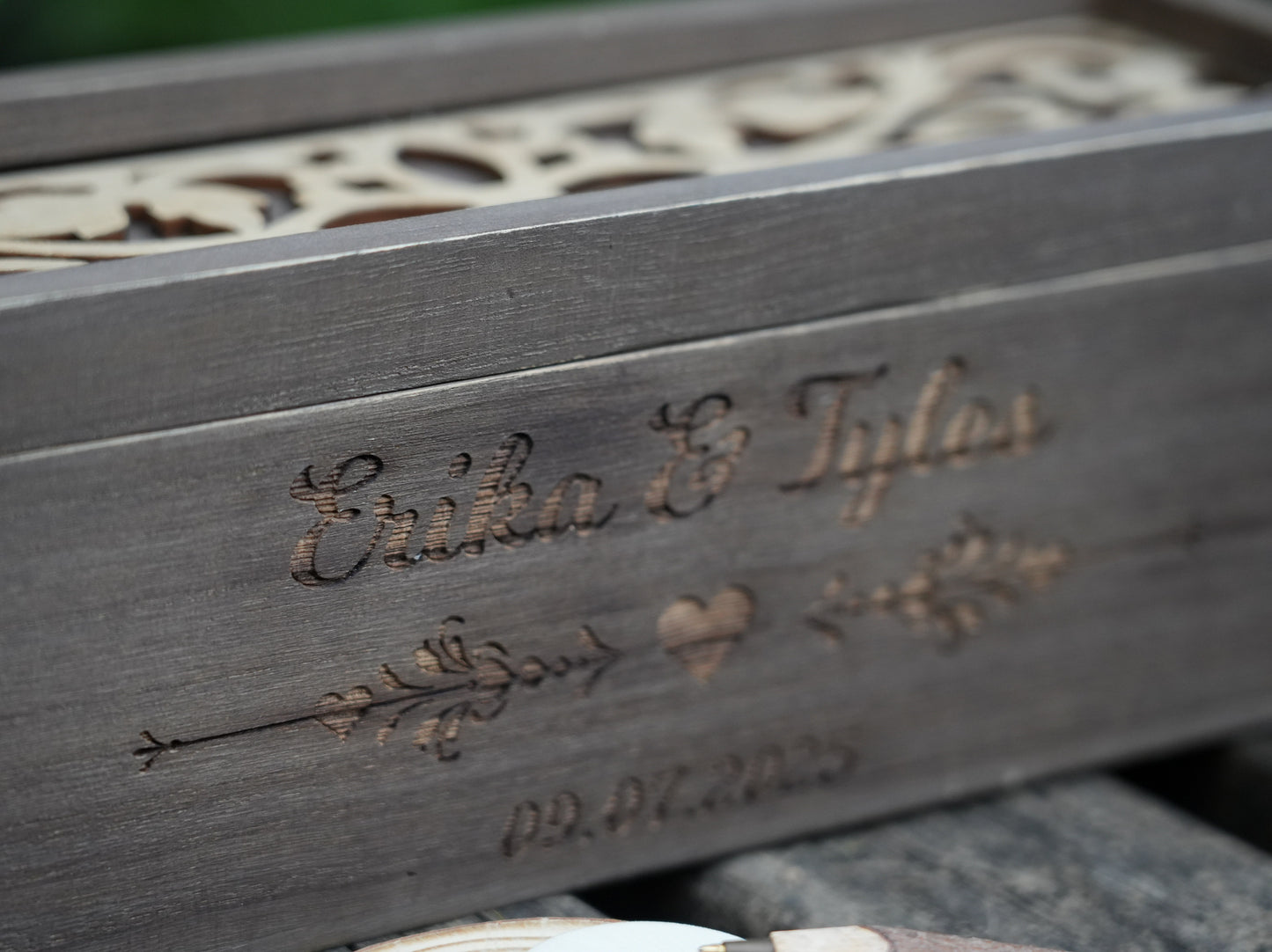 Personalized Wooden Wedding Guest Book With Pen And Box,Wedding Reception Book,Wedding  Keepsake,Engagement And Anniversary Scrapbook