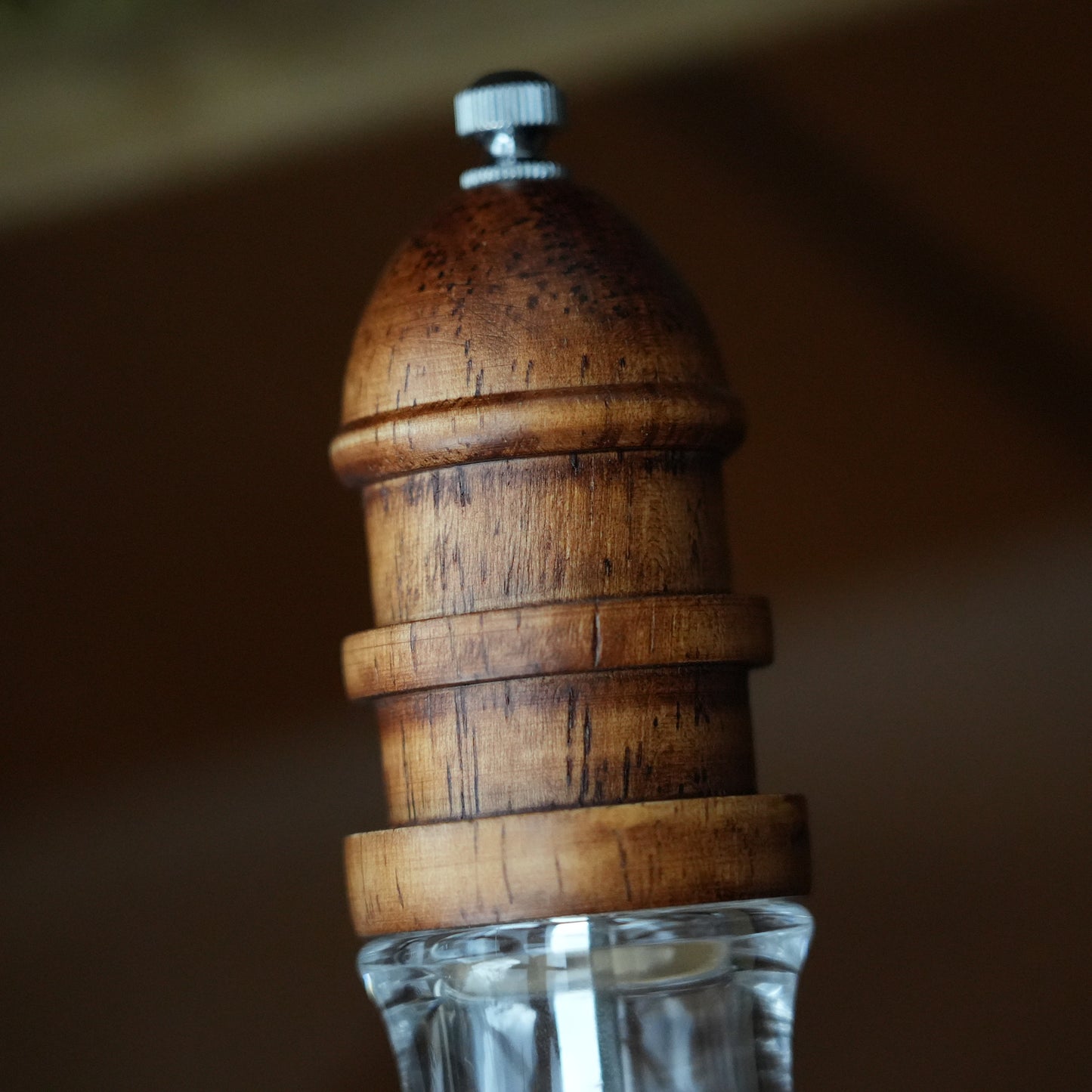 Personalized Wooden Salt＆Pepper Grinder Bottle, Modern Kitchen Decor,Kitchen Seasoning Accessory, Gift For Mom