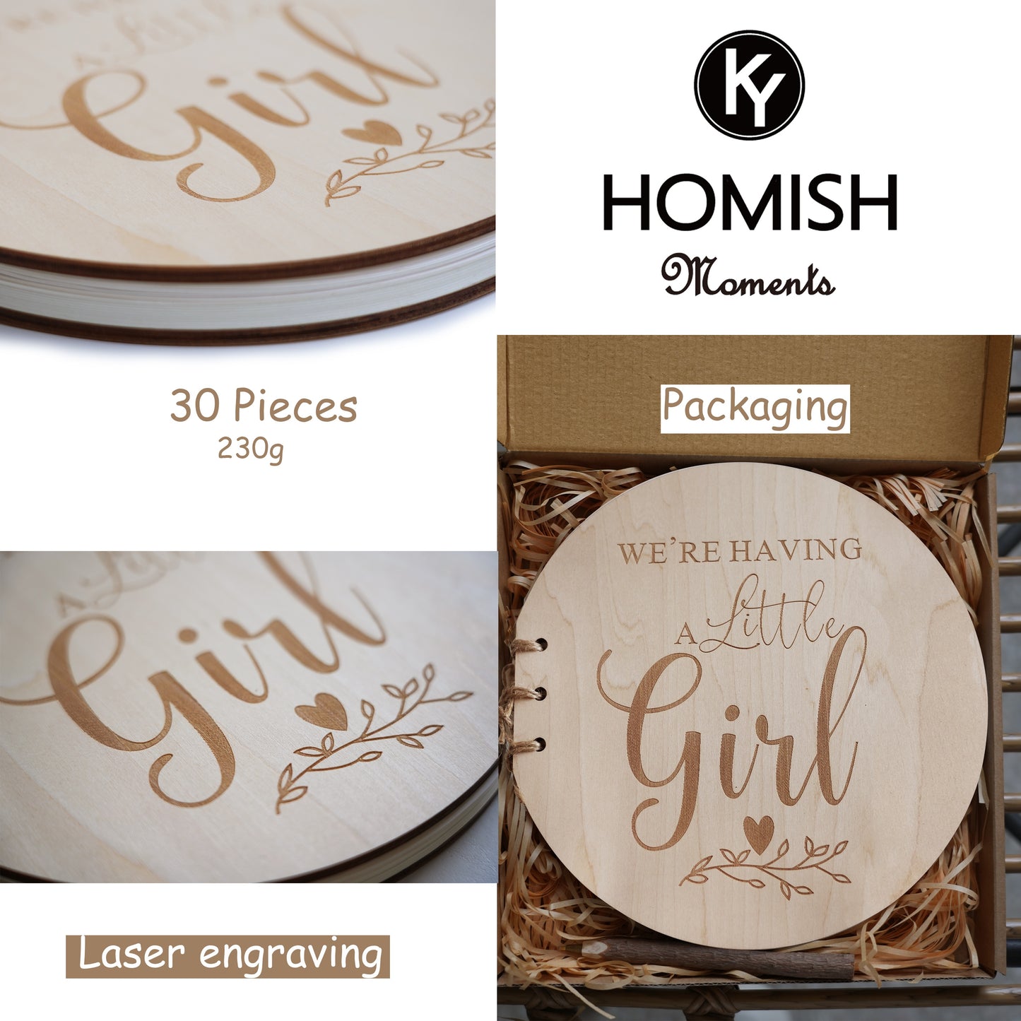 Personalized Baby Shower Guest Book,Wooden Round Guest Book,Gift For Baby Shower,Baby Shower Decor, Mom To Be,Photo Album