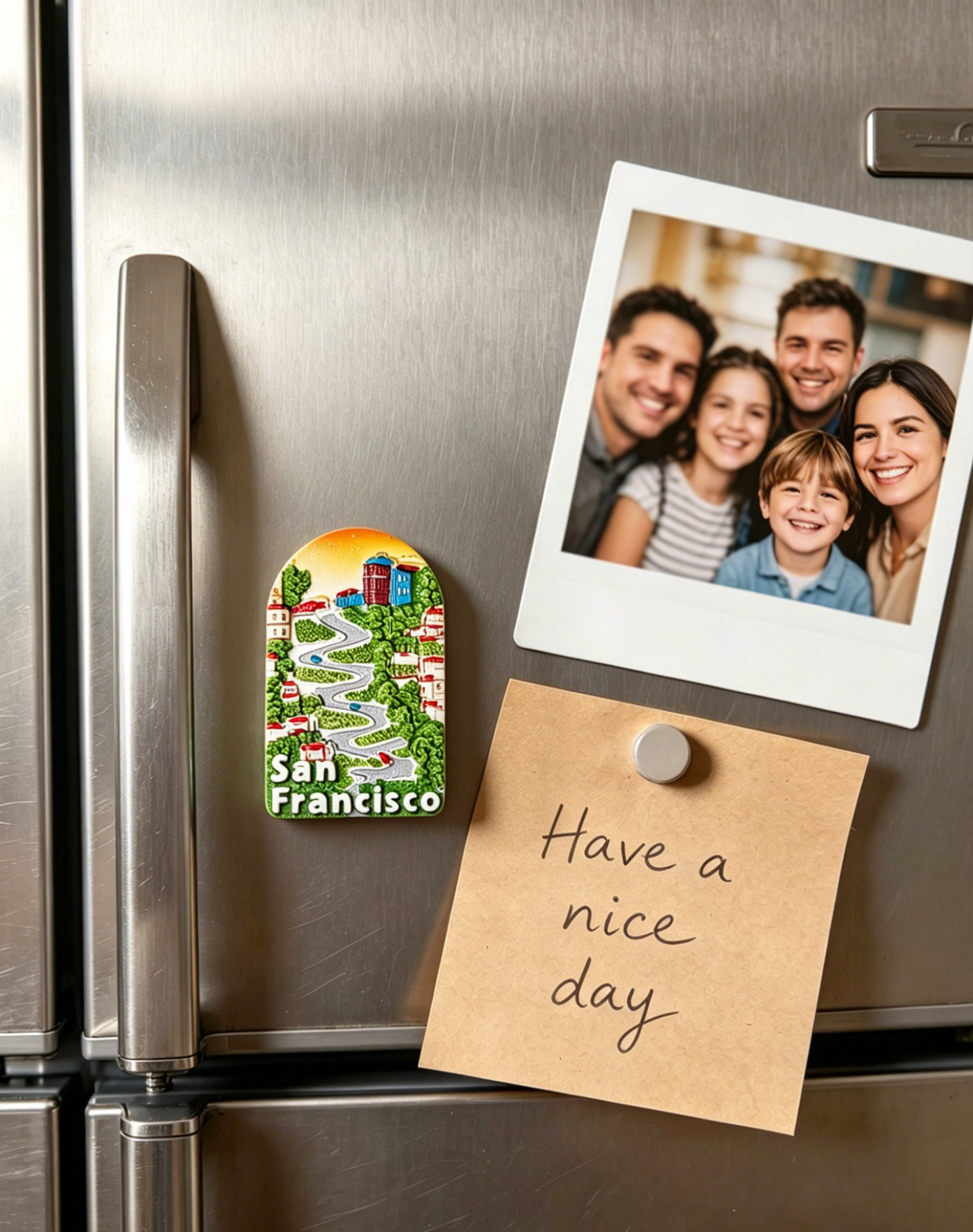 US City Travel Magnets Set, 3D Embossed Resin Fridge Magnets Hawaii Miami Las Vegas DC LA San Francisco, Glossy Travel Souvenir Magnets for Collection Gift Kitchen Office Decor
