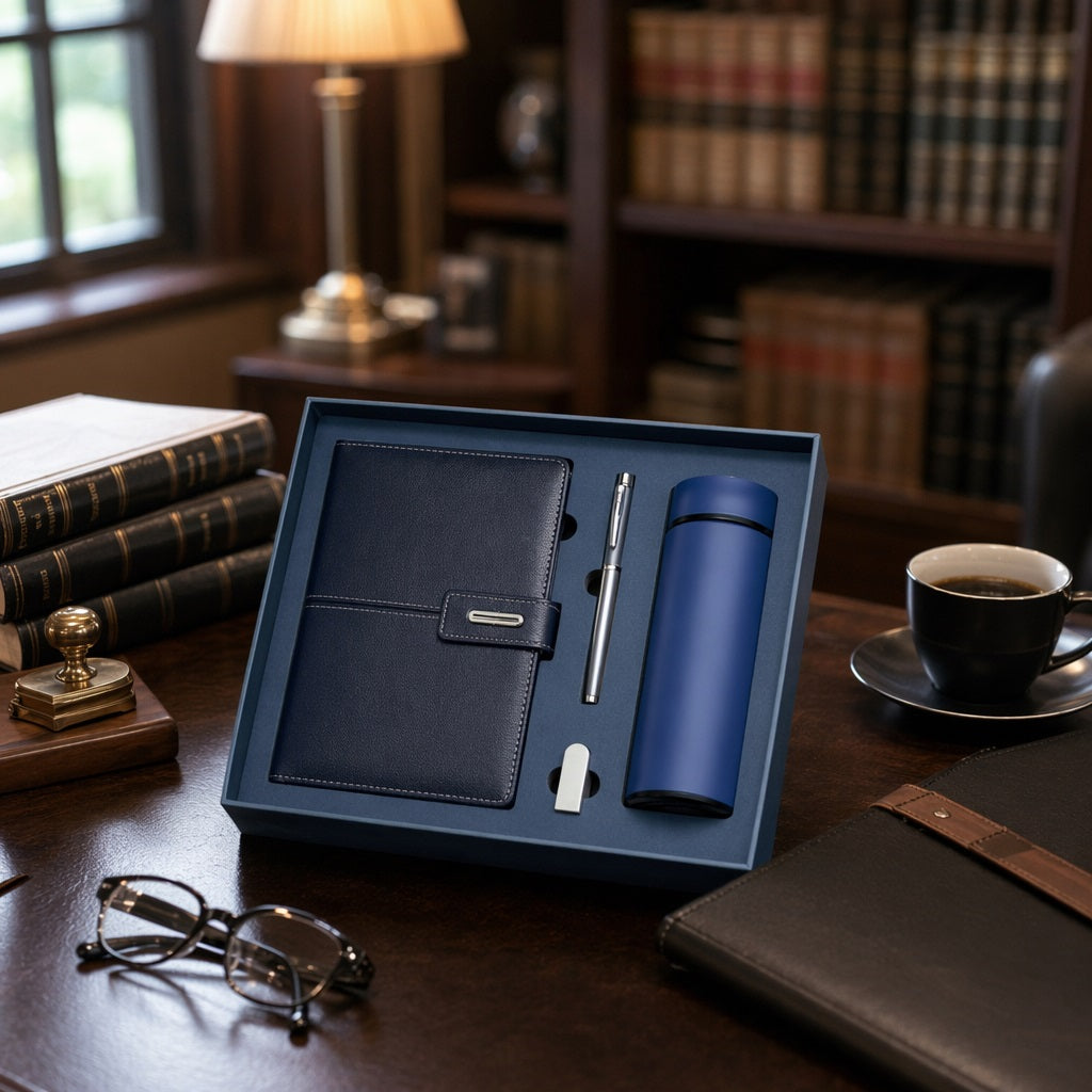 Custom Engraved Leather Notebook & Matching Pen Set,  Personalized End of Year Teacher Thank You Gift, Custom  Graduation Keepsake
