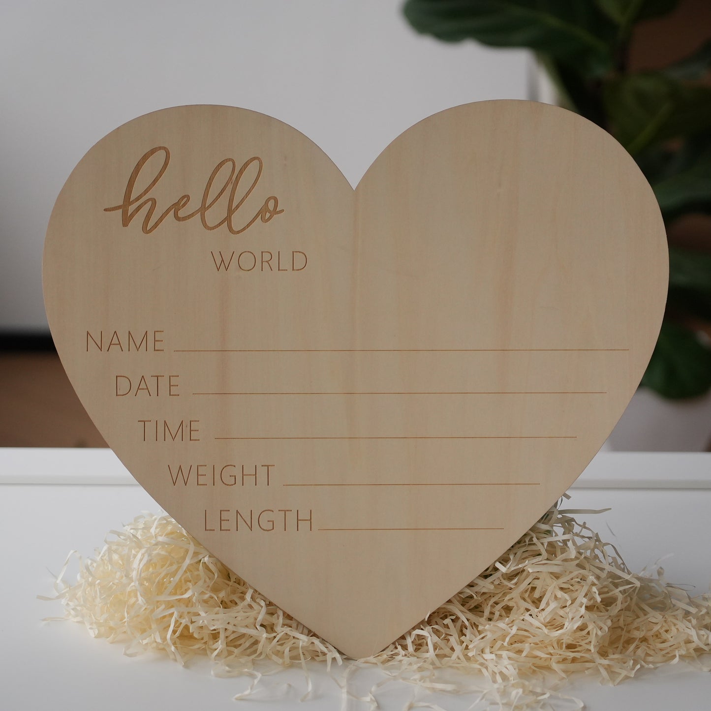 Personalized Baby 12 Monthly Photo Frame,Wooden Heart Photo Frame,Monthly Newborn Pictures, Wall Hanging,Baby First Year Picture Frame