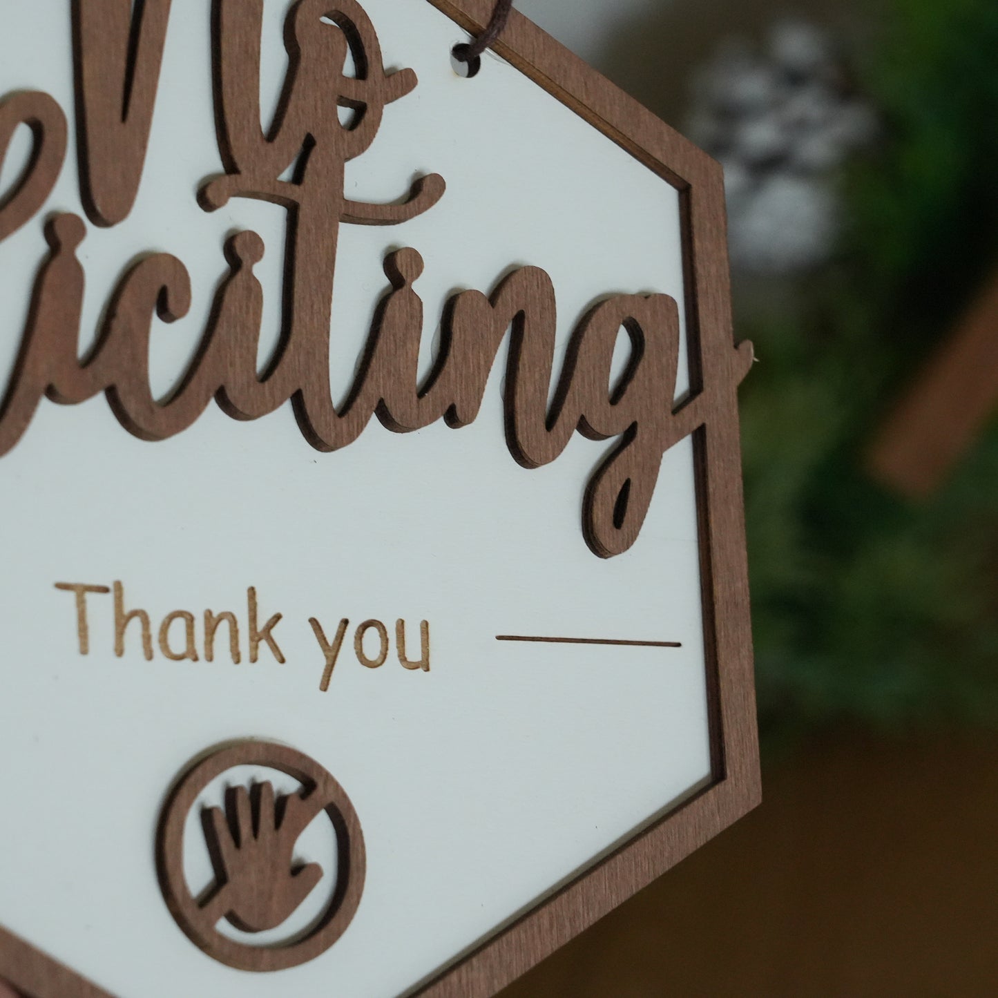Custom "No Soliciting" Sign,Do Not Ring The Door Bell, Don't Make It Weird,Rustic Wooden Plaque,Do Not  Knock Sign,Front Door Decor
