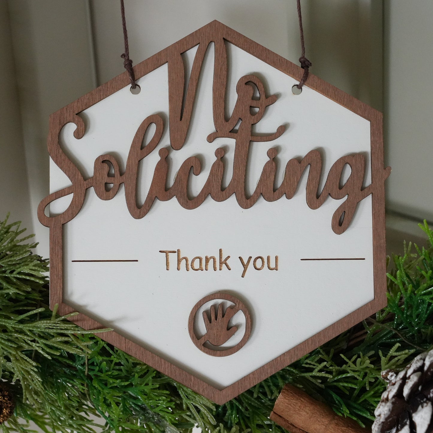 Custom "No Soliciting" Sign,Do Not Ring The Door Bell, Don't Make It Weird,Rustic Wooden Plaque,Do Not  Knock Sign,Front Door Decor