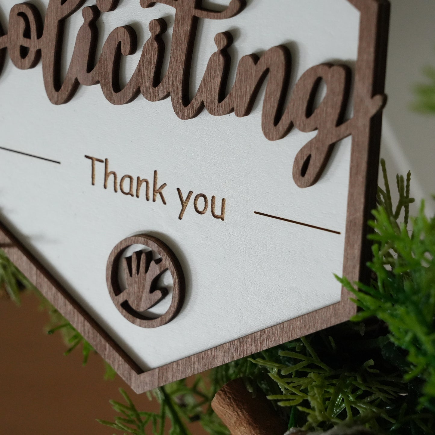 Custom "No Soliciting" Sign,Do Not Ring The Door Bell, Don't Make It Weird,Rustic Wooden Plaque,Do Not  Knock Sign,Front Door Decor
