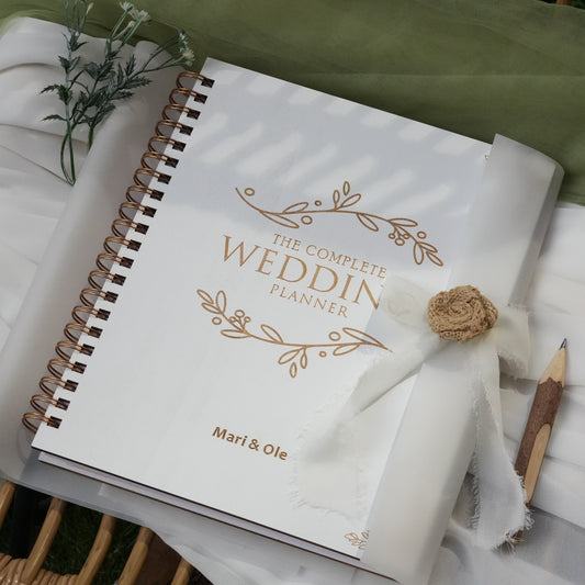 Wedding Planner Book & Organizer Personalized，Wedding Book Planner for Itinerary ， Engagement Gift for Bride, Wedding Book Party Checklist