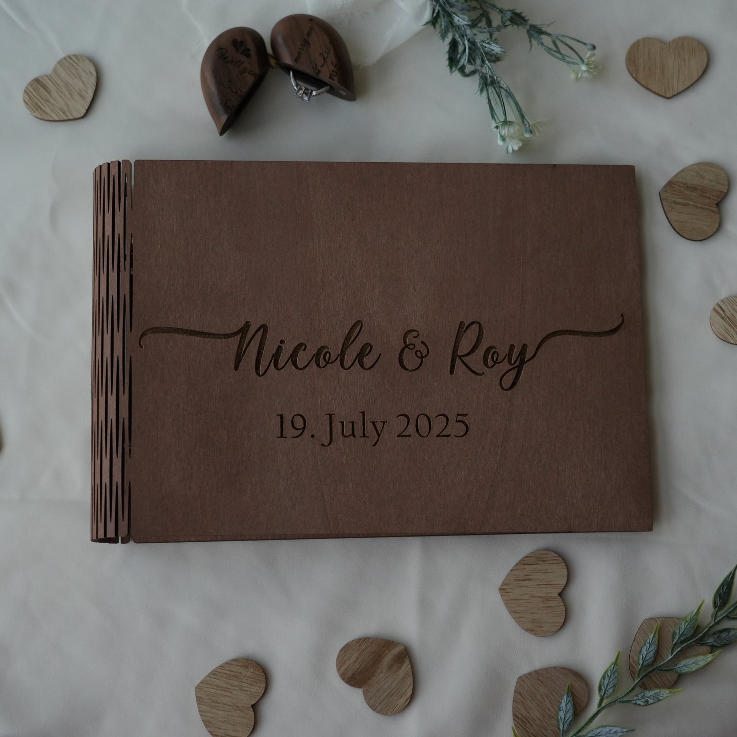 Personalized Wedding Guest Book,Signing Book For  Reception,Wedding Scrapbook,Wedding Keepsake, Bridal Shower Album Gifts
