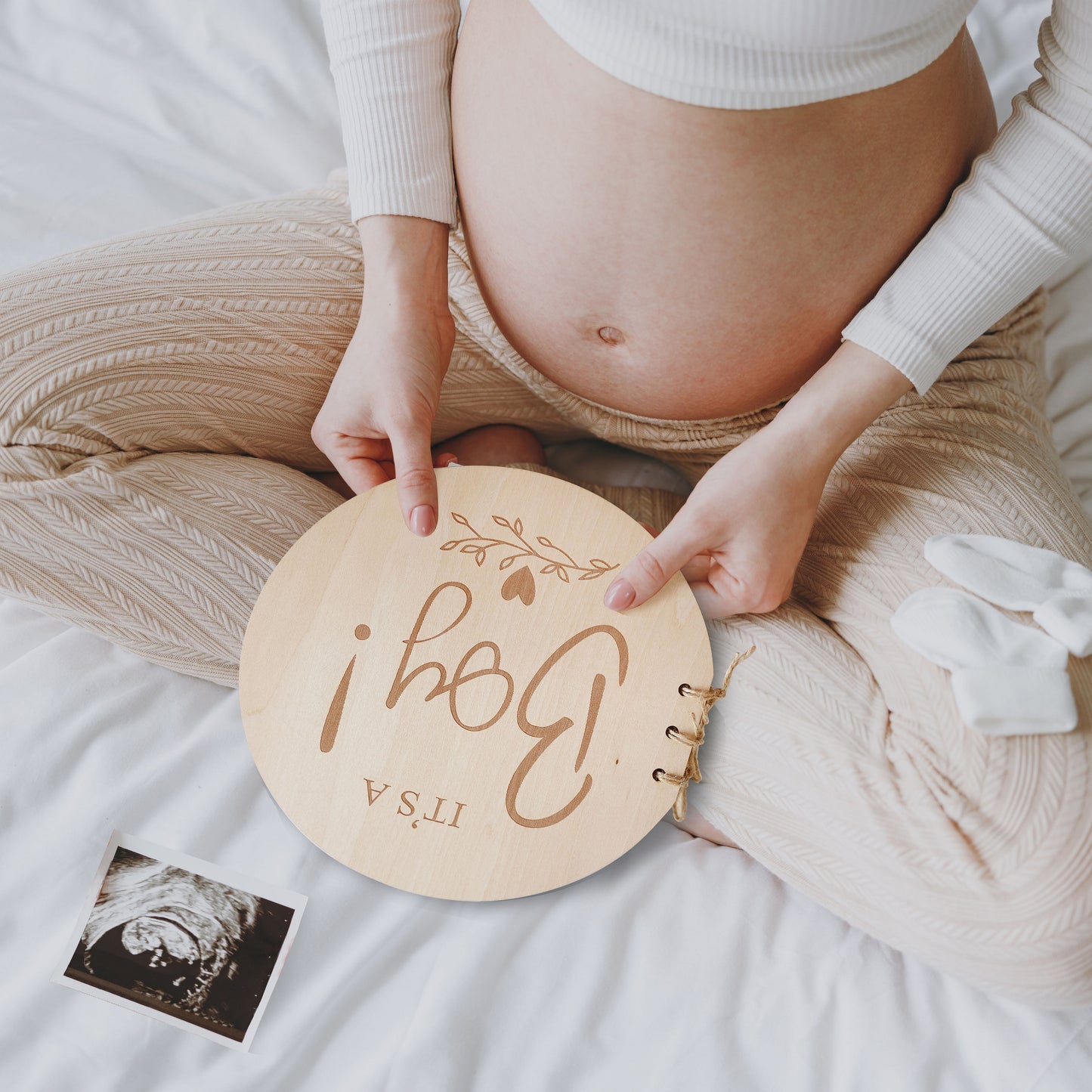 Personalized Baby Shower Guest Book,Wooden Round Guest Book,Gift For Baby Shower,Baby Shower Decor, Mom To Be,Photo Album