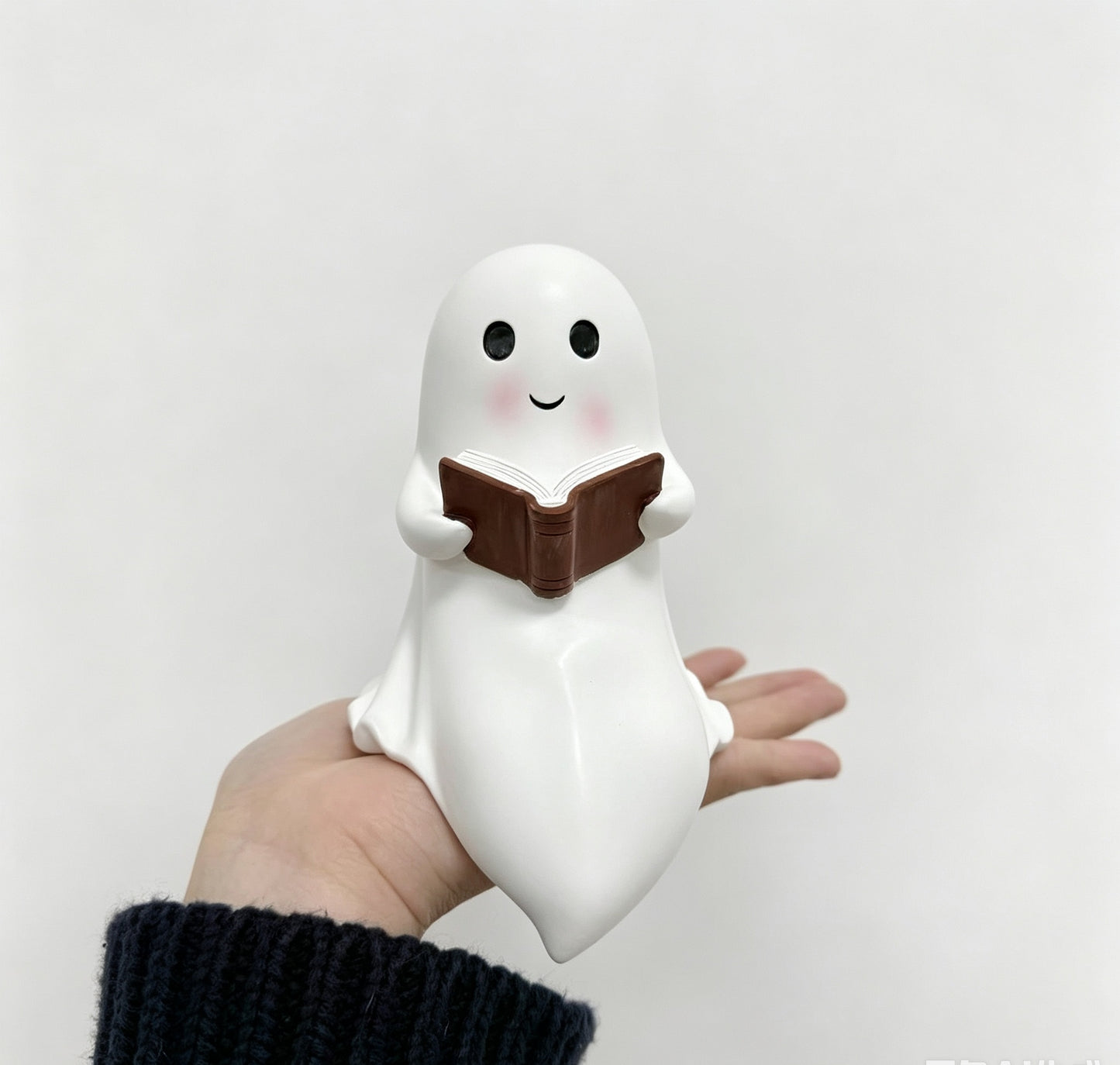 Ghost Reading Night Light, Cute Ghost Table Lamp,  Halloween Mini Desk Lamp, Whimsical Bedside Decor,  Spooky Ghost Accent Lamp