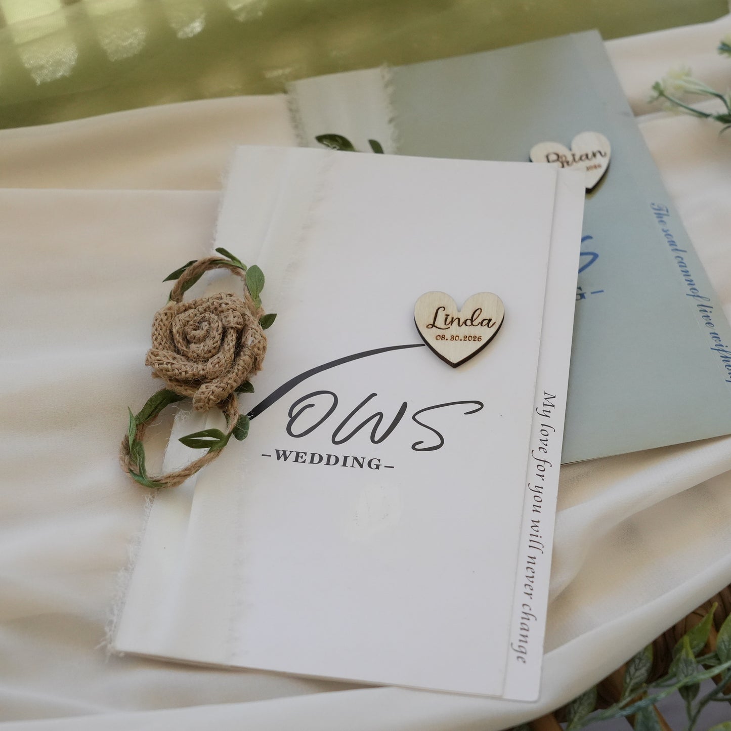 Customizable Wedding Vow Books,Unique His And Her Vow Books,Romantic Ceremony Gift,Wedding  Keepsake