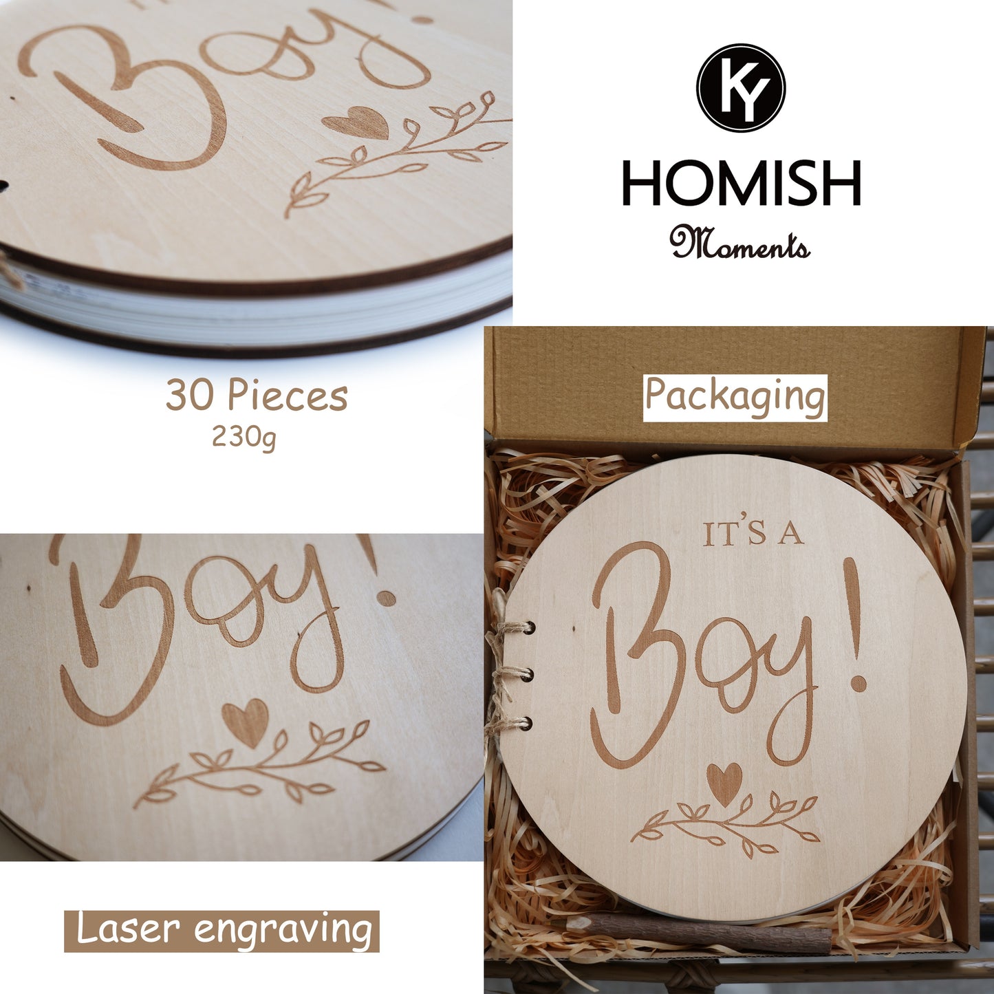 Personalized Baby Shower Guest Book,Wooden Round Guest Book,Gift For Baby Shower,Baby Shower Decor, Mom To Be,Photo Album