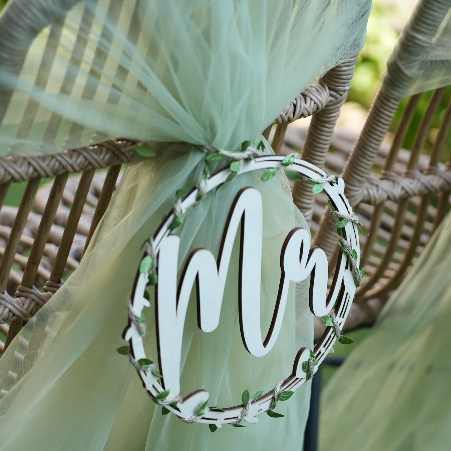 Personalized Wooden Chair Sign,In Loving Memory Sign,Wedding Chair,Bride and Groom  Chair Signs,Mr and Mrs Chair Signs