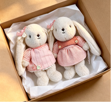 Personalized Plush Bunny Toy with Custom Embroidered Name - Soft Stuffed Animal Girl's Gift & Nursery Decor