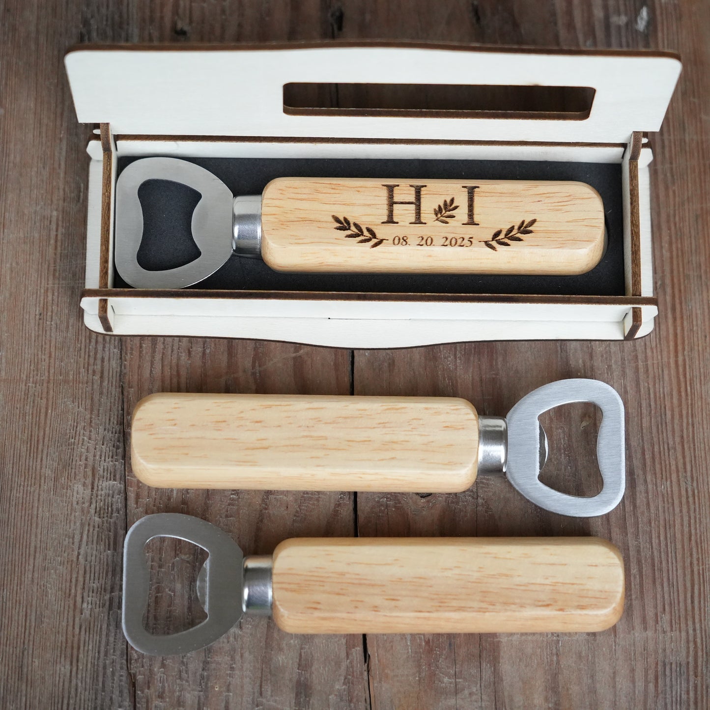 Custom Wooden Bottle Opener,Birthday Christmas  Gift For Him,Father Day Gift,Groomsmen Gift,Wedding  Favor,Gifts for Men