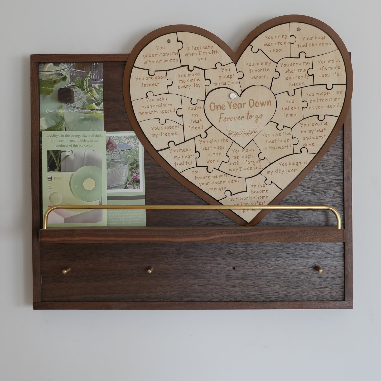 Personalized Puzzle Gift Reasons I love you,Gift For  Girlfriend,Birthday Gift,Anniversary Gift for Her, Valentine's Day Gift,Heart Puzzle Template
