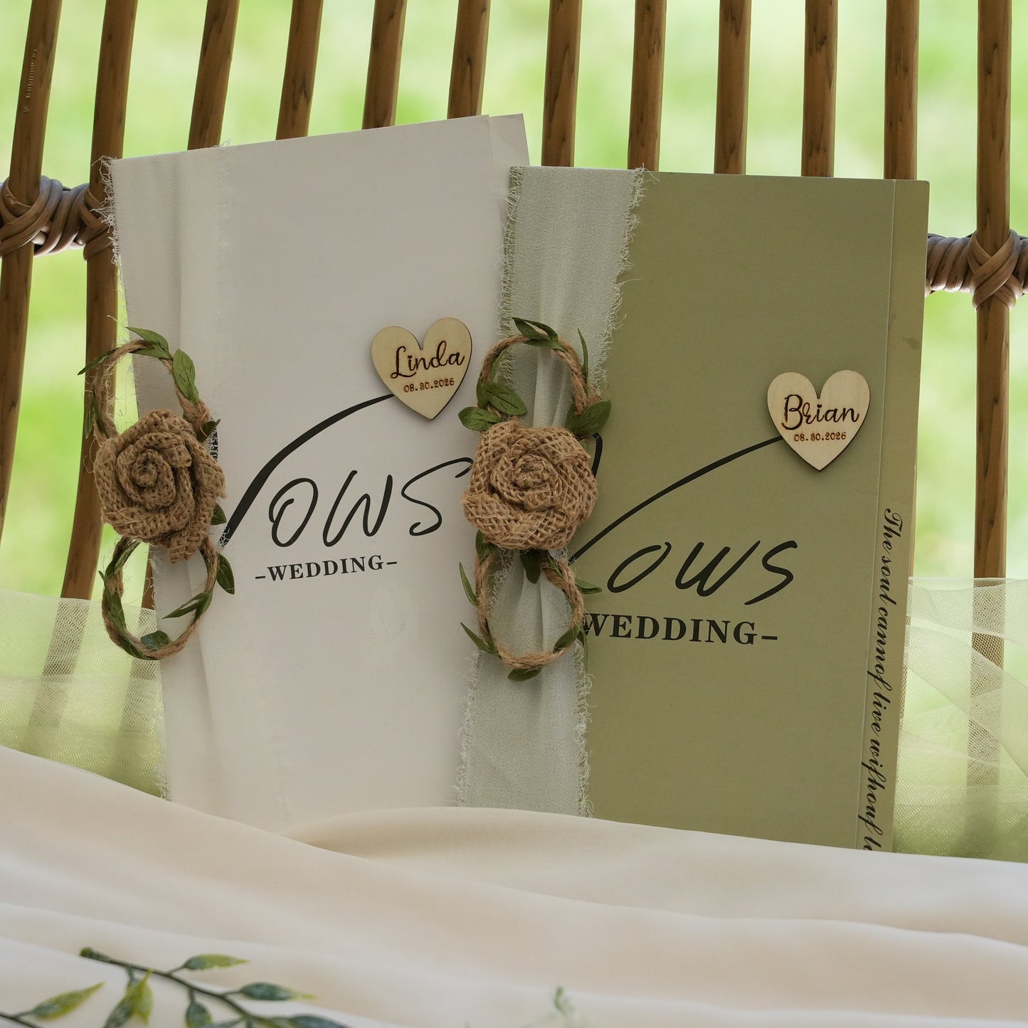 Customizable Wedding Vow Books,Unique His And Her Vow Books,Romantic Ceremony Gift,Wedding  Keepsake