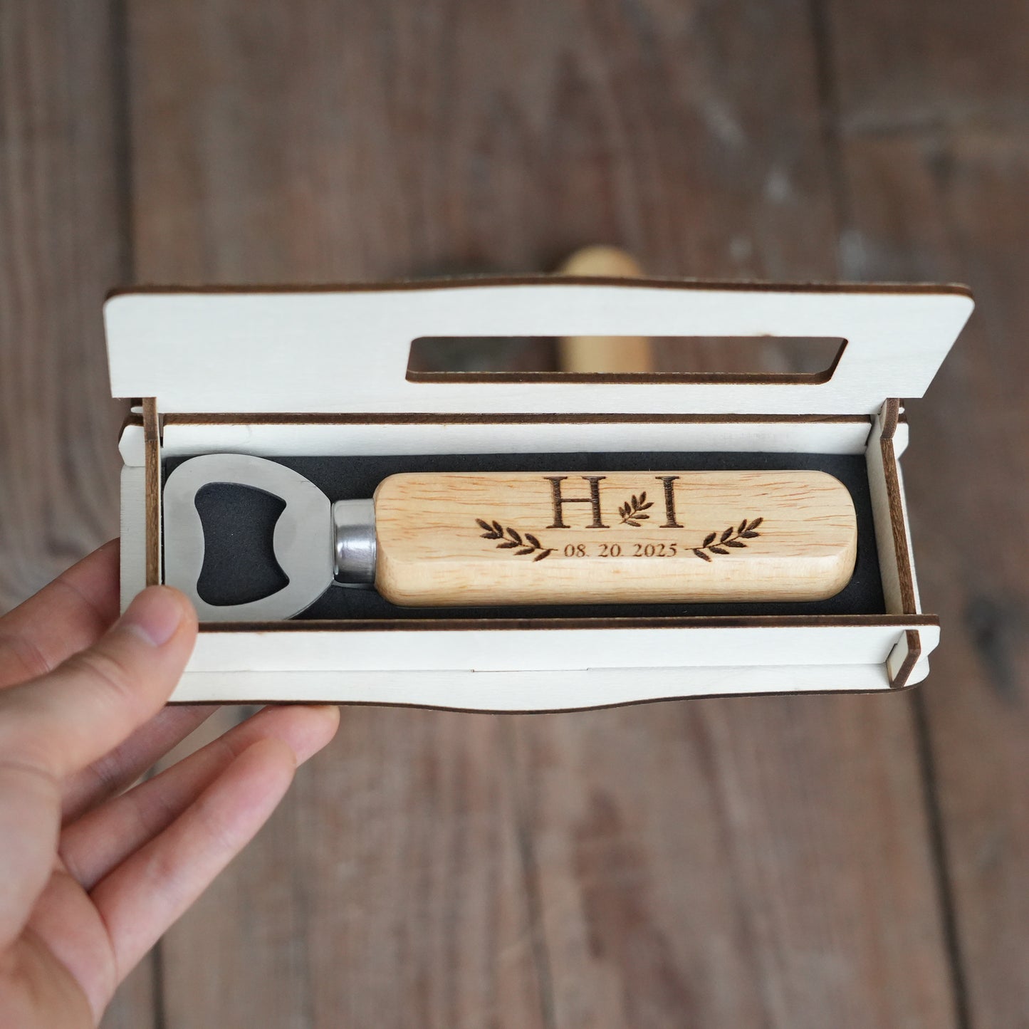 Custom Wooden Bottle Opener,Birthday Christmas  Gift For Him,Father Day Gift,Groomsmen Gift,Wedding  Favor,Gifts for Men