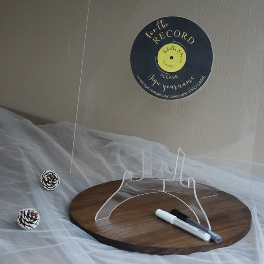 Personalized Acrylicc Wedding Guest Book ,Square Message Board,Photo Guest Book Sign,Acrylic Rustic Wedding Sign
