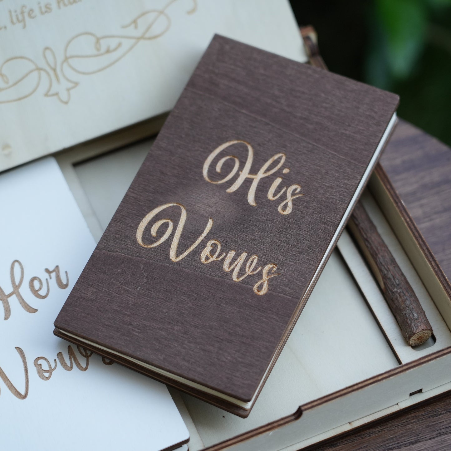 Custom Wedding Vow Books,Unique His And Her Vow  Books,Wedding Keepsake,Romantic Ceremony Gift, Engagement Celebration Book