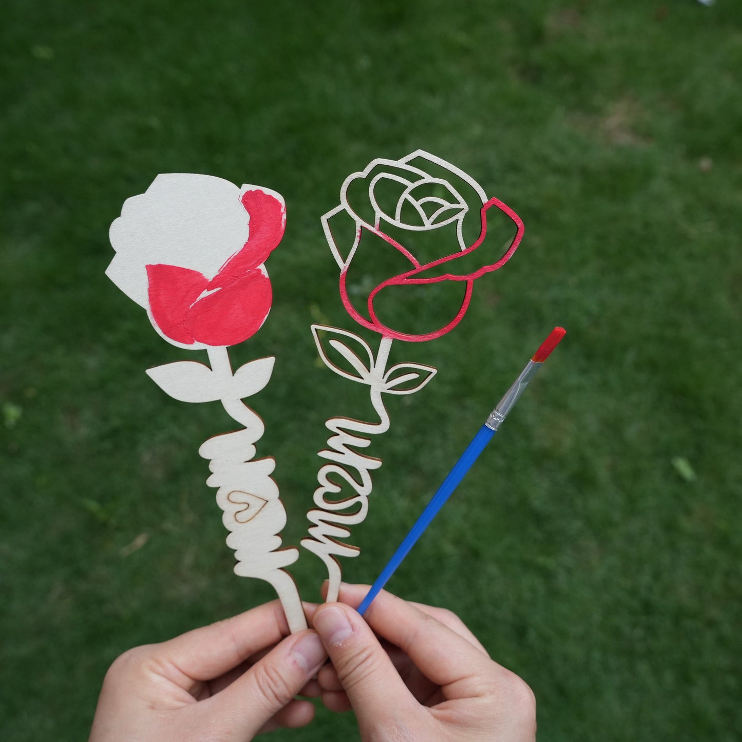 Personalized Wooden Rose With Box,Unique Mother Day Gift,Wooden Flowers Gift,Eternal Flower,Gift For Mom's Birthday