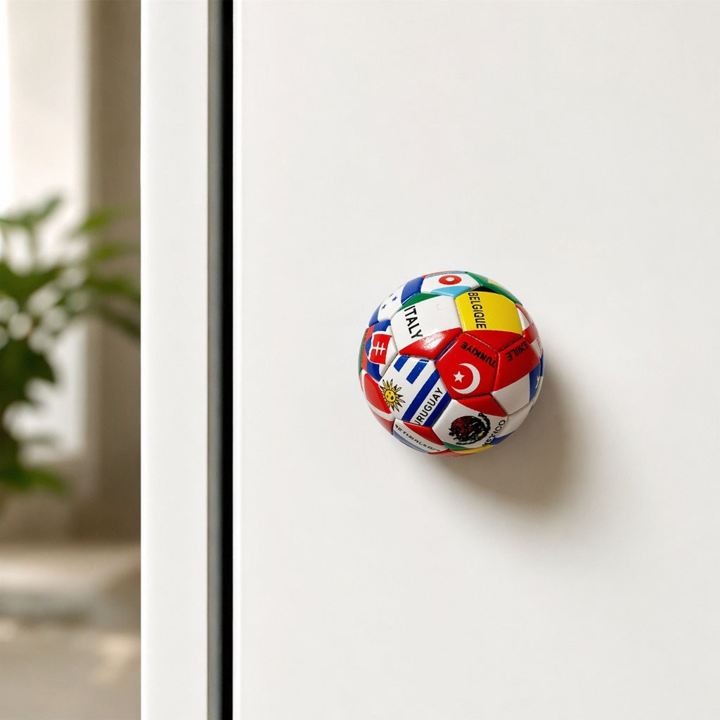 2026 World Cup Soccer Fridge Magnet, US  Canada Mexico Host Country Flags, Football  Tournament Fan Collectible Souvenir Magnet