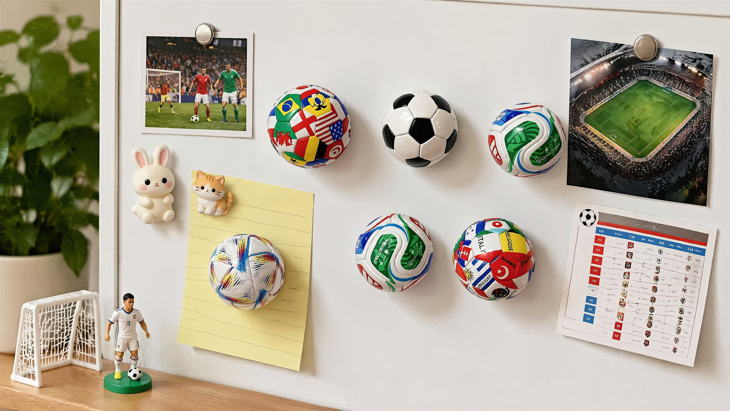 2026 World Cup Soccer Fridge Magnet, US  Canada Mexico Host Country Flags, Football  Tournament Fan Collectible Souvenir Magnet