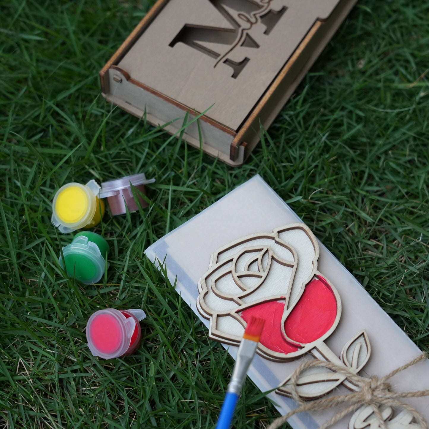 Personalized Wooden Rose With Box,Unique Mother Day Gift,Wooden Flowers Gift,Eternal Flower,Gift For Mom's Birthday