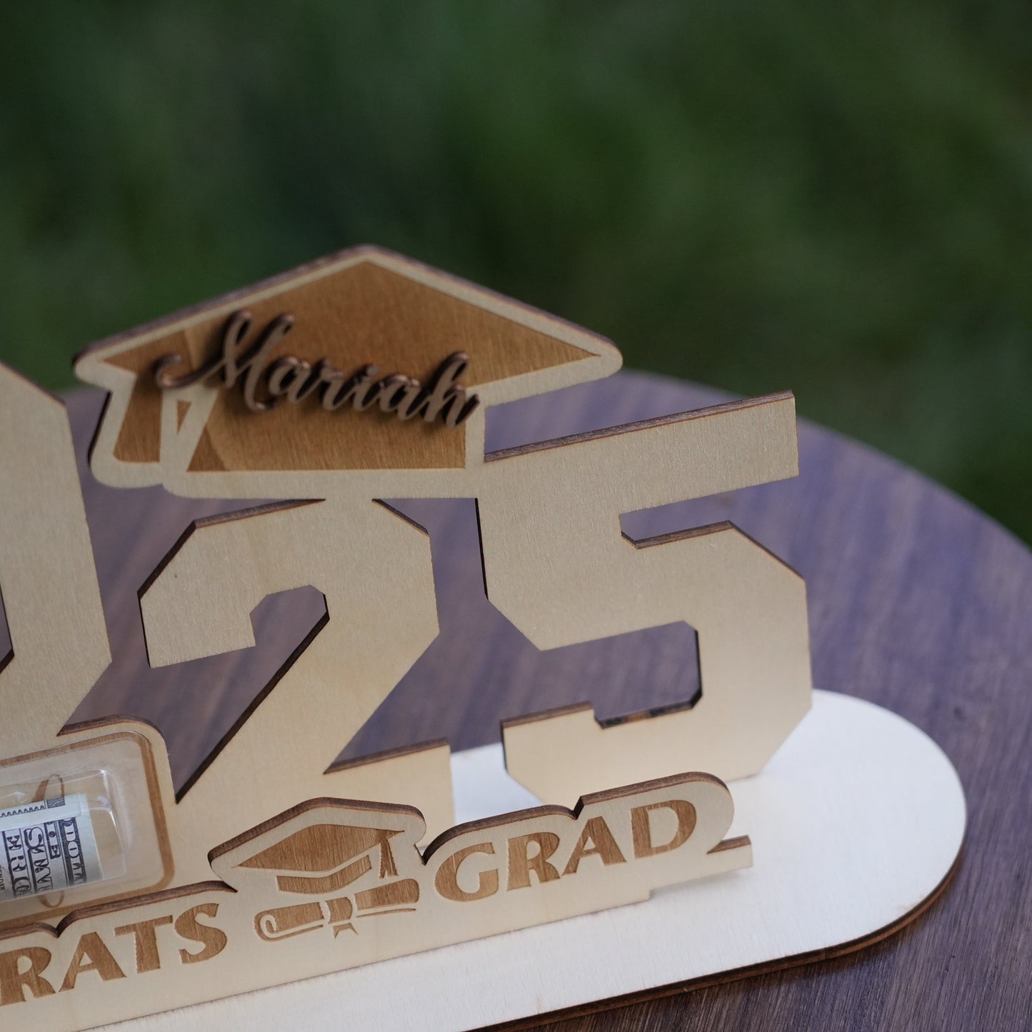 Custom Graduation Standing Sign With Money, Graduation Keepsake,Graduation Table Decor, Memorial Gift,Gift For Students