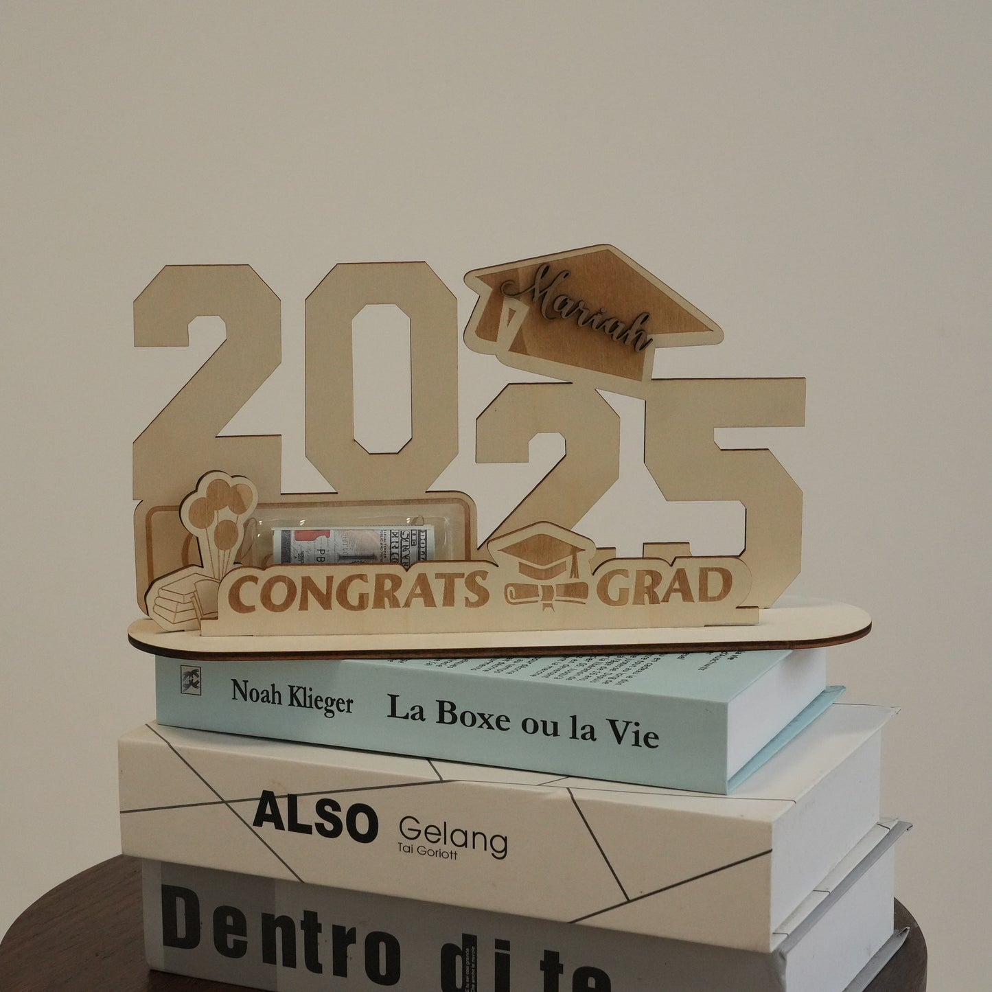Custom Graduation Standing Sign With Money, Graduation Keepsake,Graduation Table Decor, Memorial Gift,Gift For Students