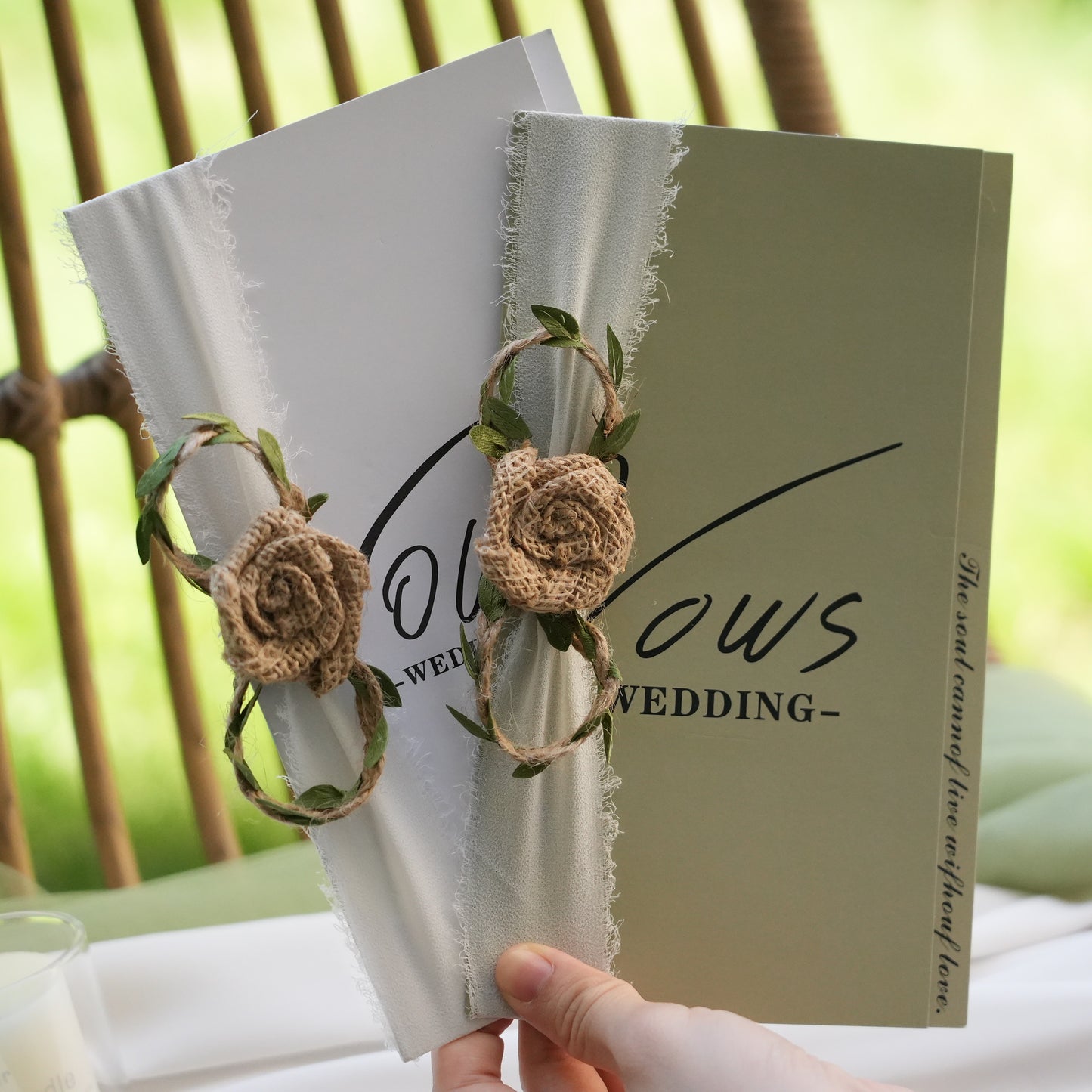 Customizable Wedding Vow Books,Unique His And Her Vow Books,Romantic Ceremony Gift,Wedding  Keepsake