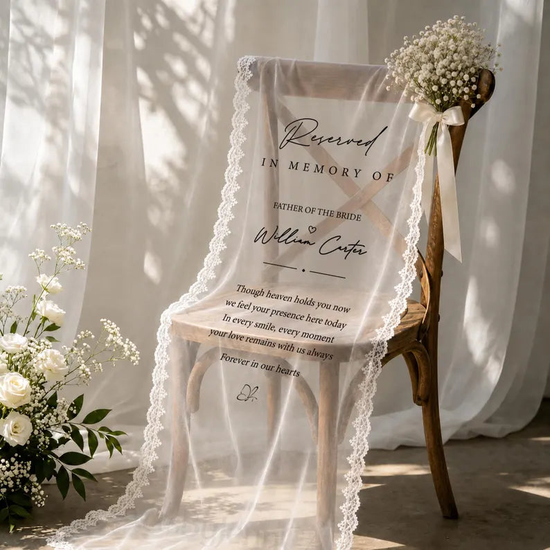 Custom Fabric Welcome Sign, Vintage Tulle Wedding Banner, Dusty Blue Wedding Welcome Sign for Bridal Shower & Engagement Party