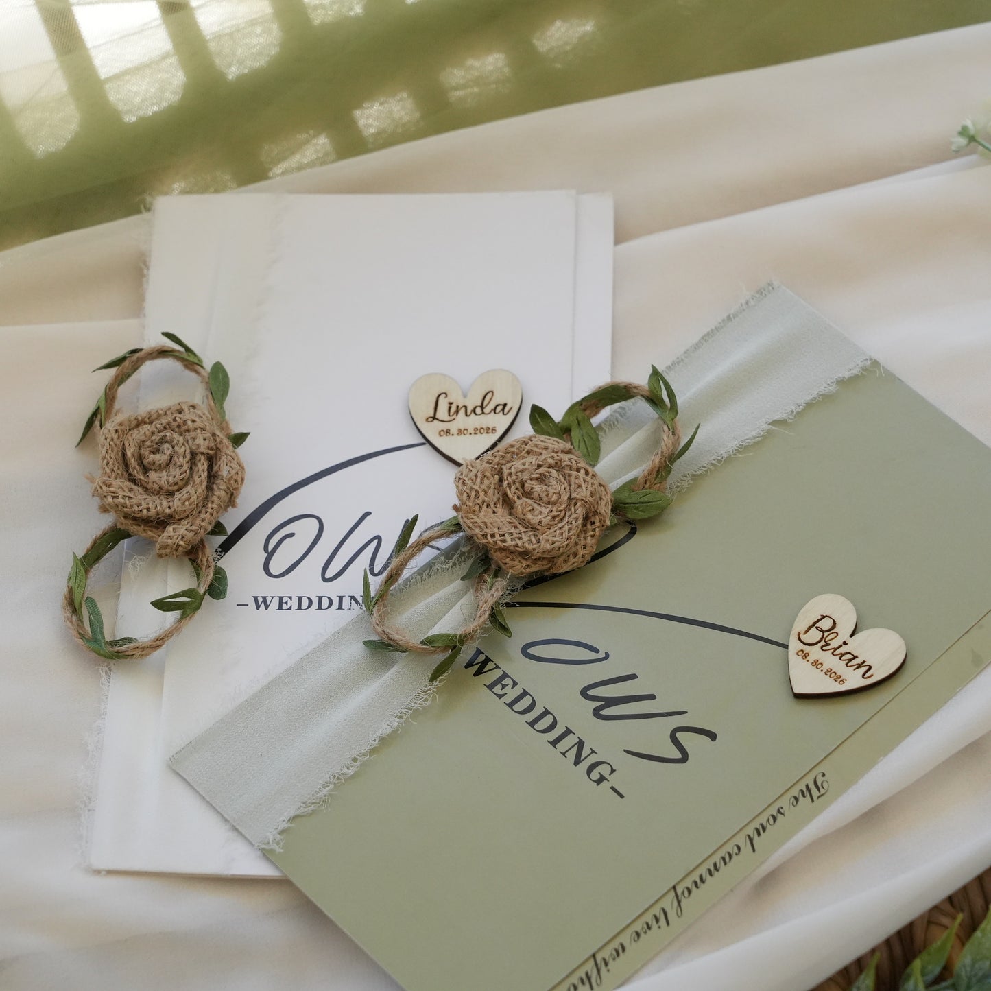 Customizable Wedding Vow Books,Unique His And Her Vow Books,Romantic Ceremony Gift,Wedding  Keepsake