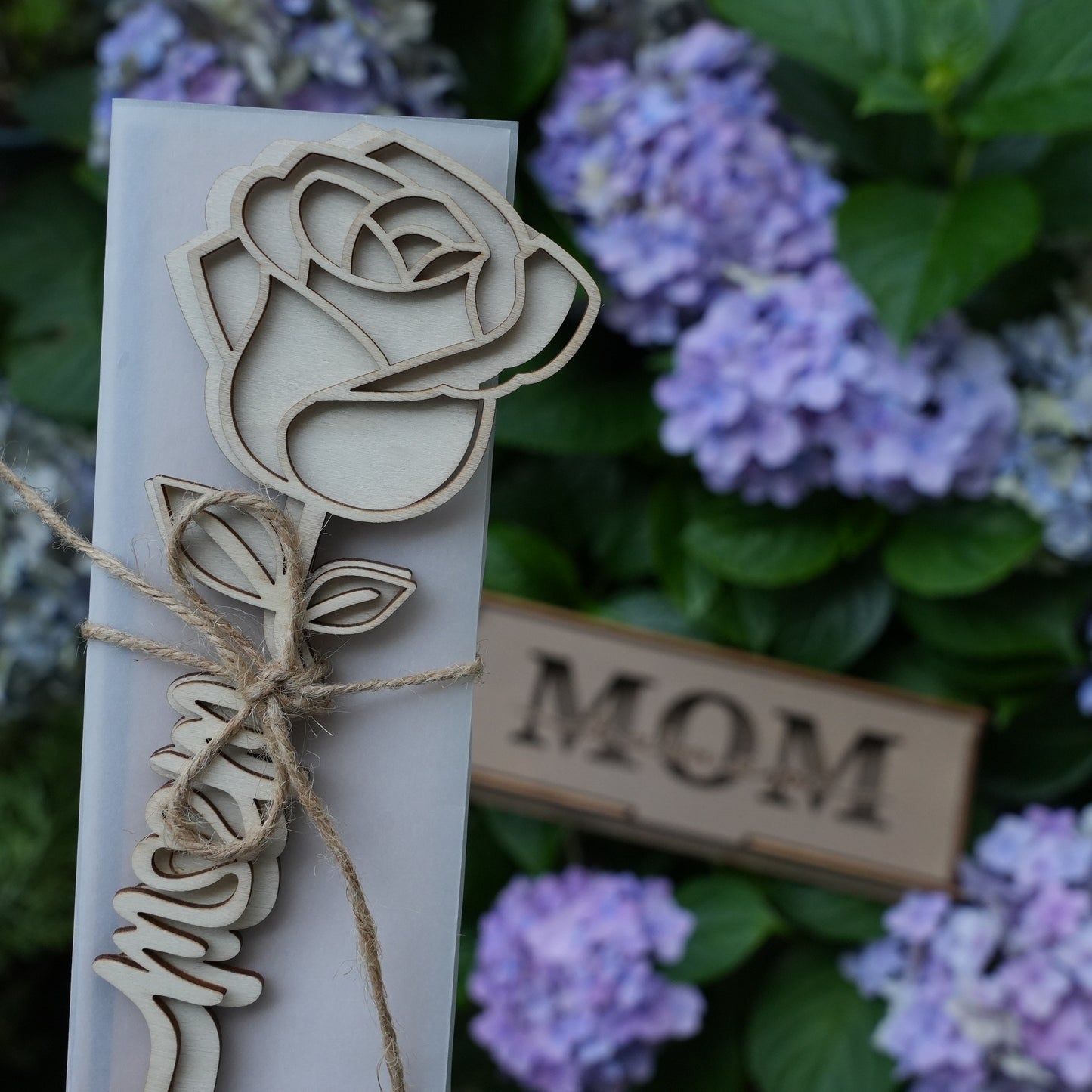 Personalized Wooden Rose With Box,Unique Mother Day Gift,Wooden Flowers Gift,Eternal Flower,Gift For Mom's Birthday