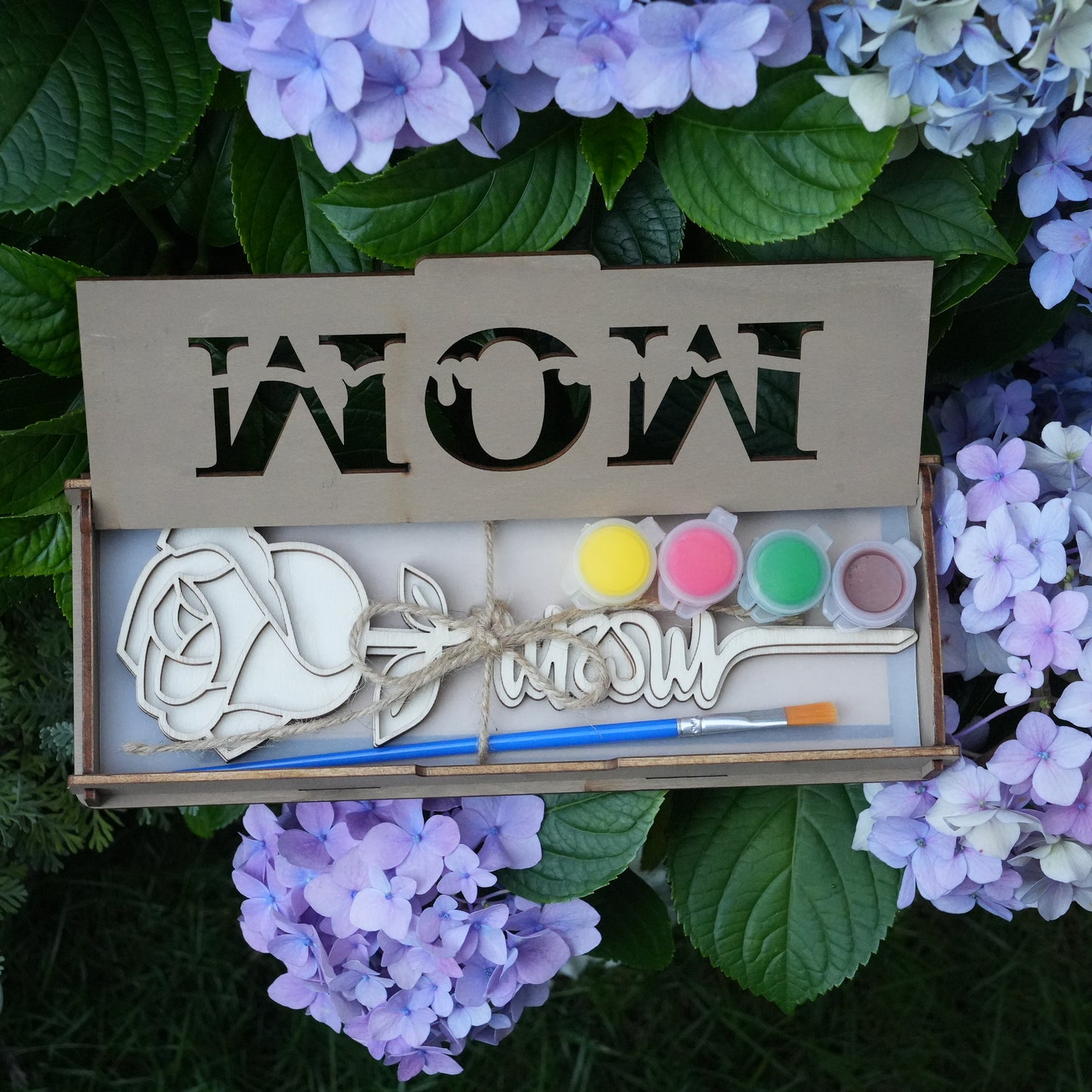 Personalized Wooden Rose With Box,Unique Mother Day Gift,Wooden Flowers Gift,Eternal Flower,Gift For Mom's Birthday